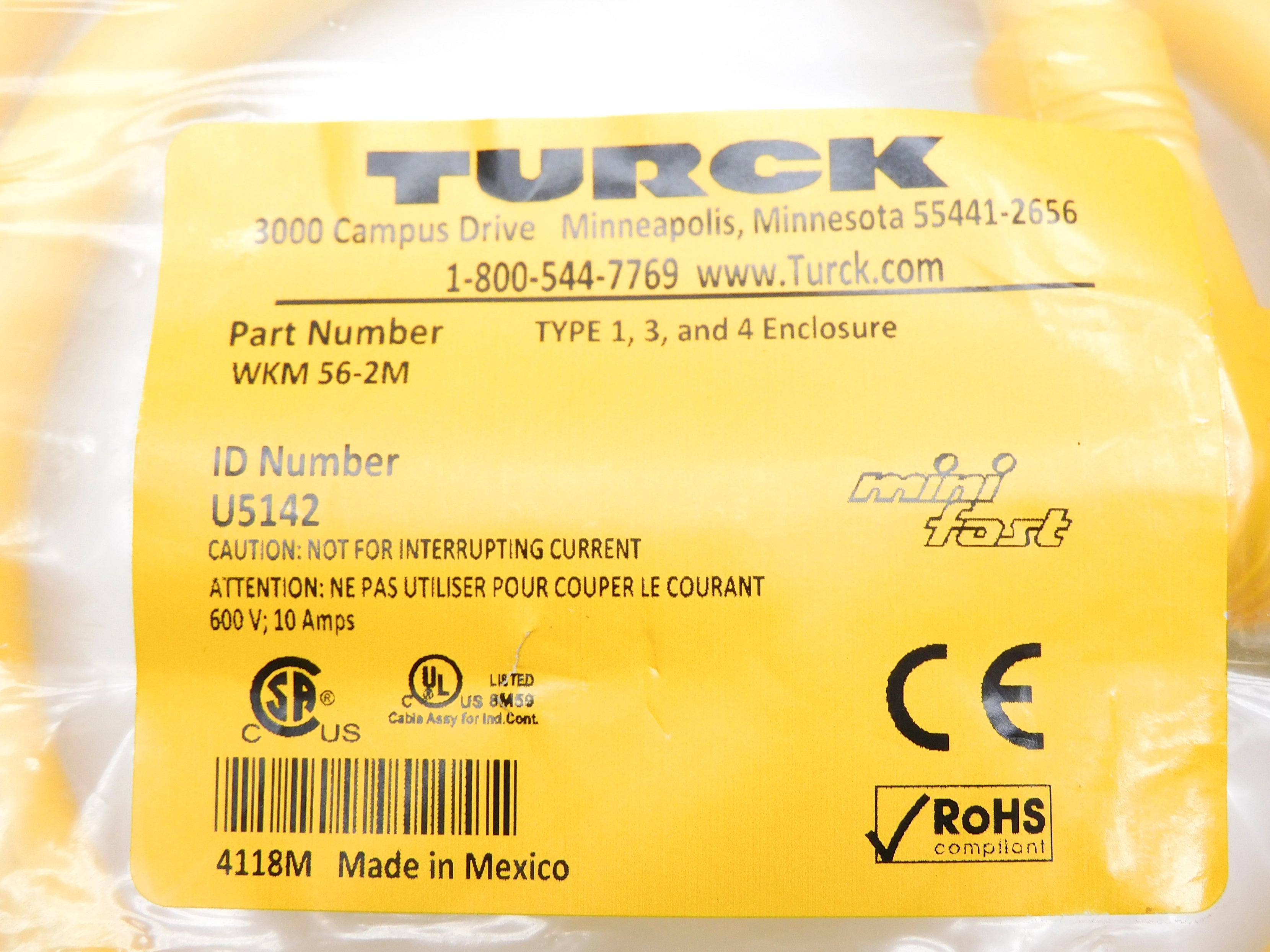 TURCK WKM56-2M NSMP
