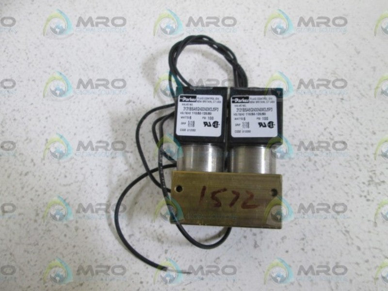 LOT OF 2 PARKER VALVE 3131BSA6GN00N0M3J5P3 *NEW NO BOX*