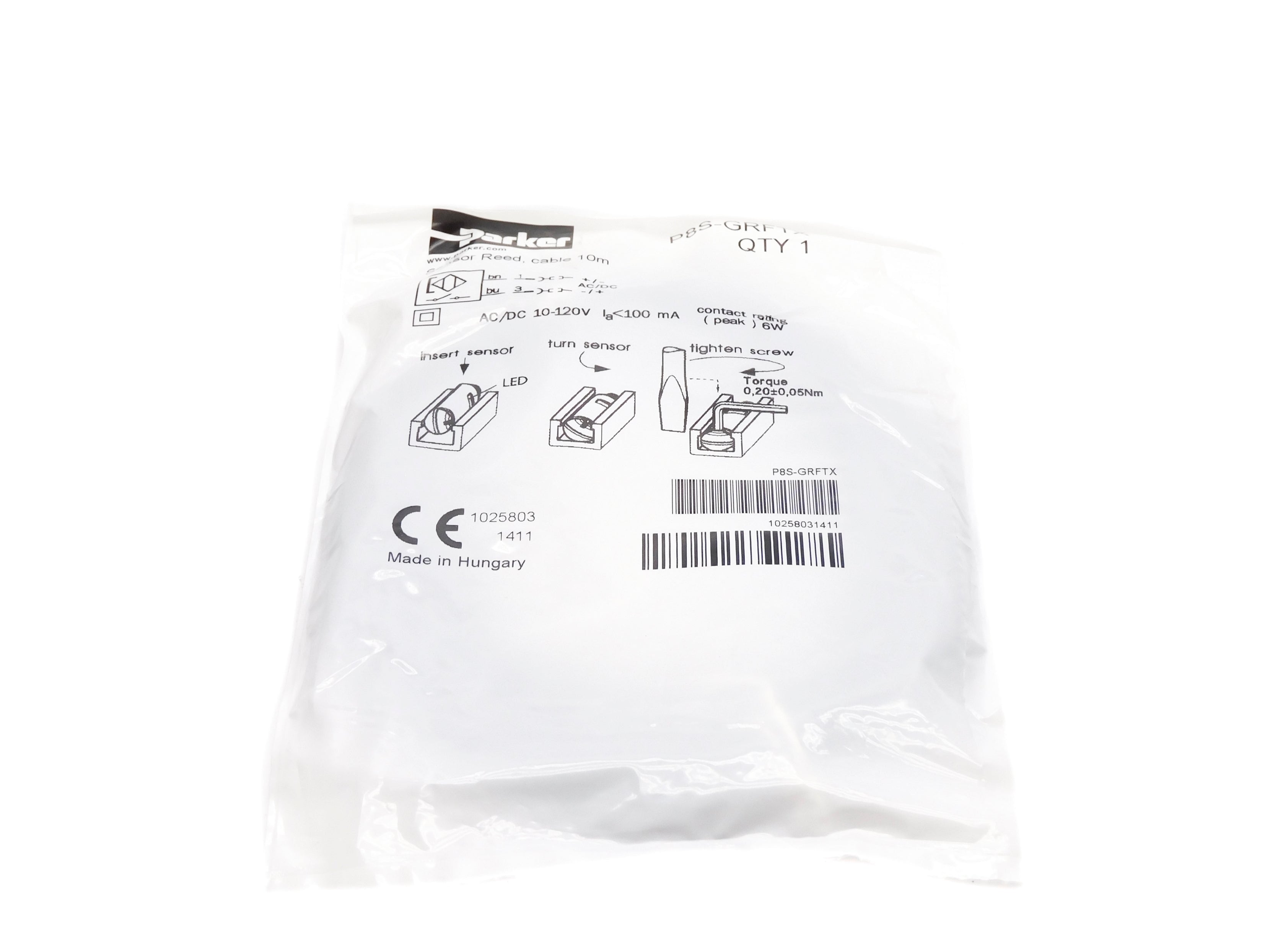 PARKER P8S-GRFTX 10-120VAC/DC NSMP
