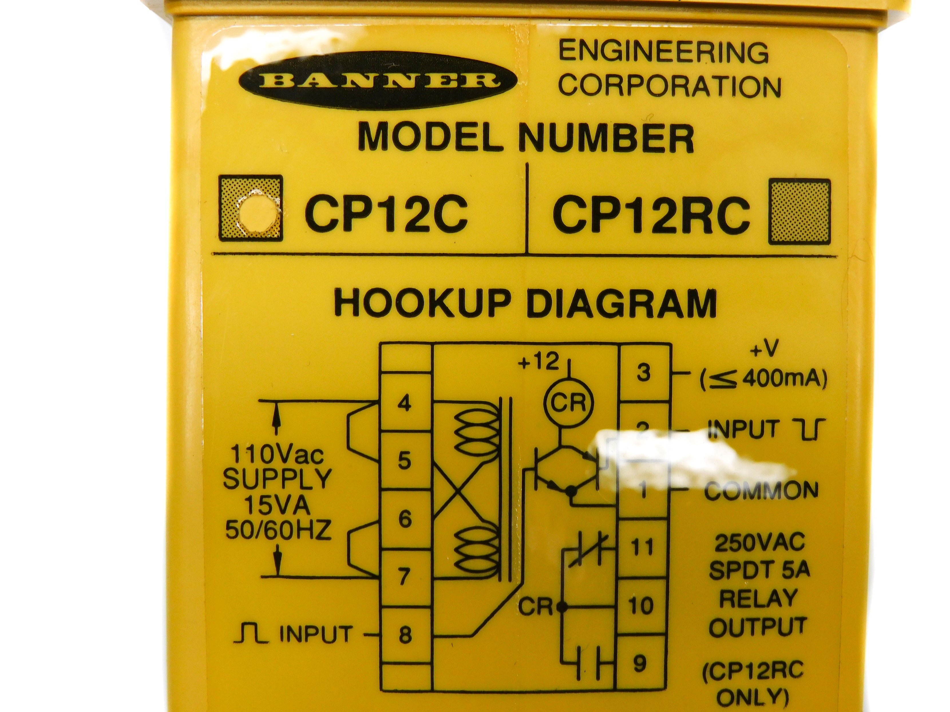 BANNER ENGINEERING CP12C UNMP