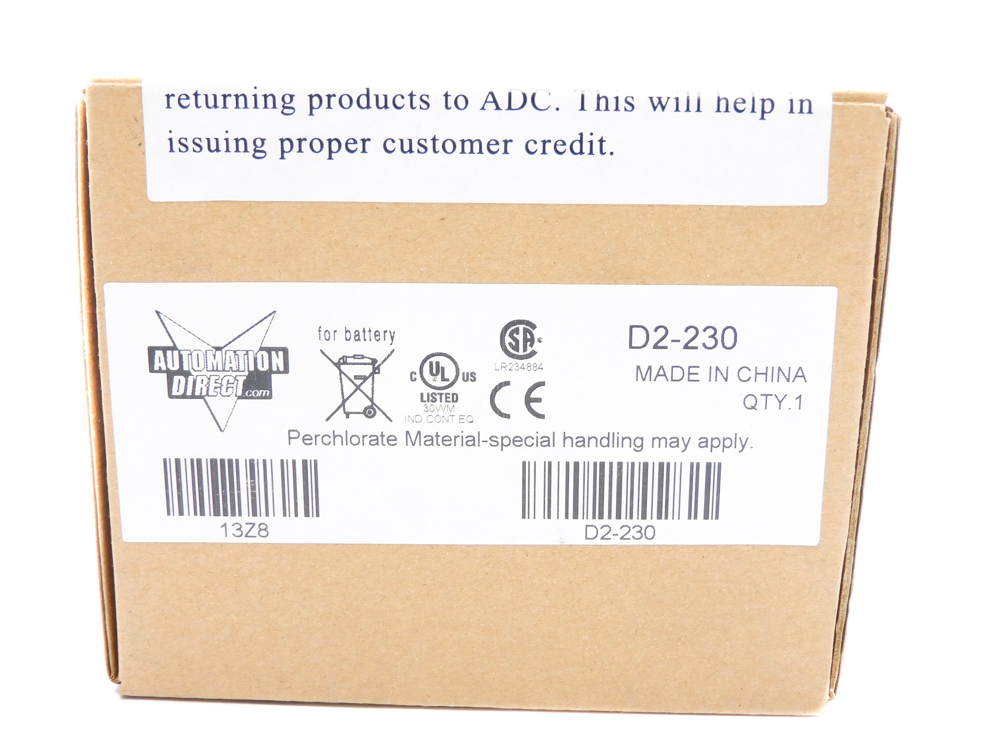 AUTOMATION DIRECT D2-230 NSFS