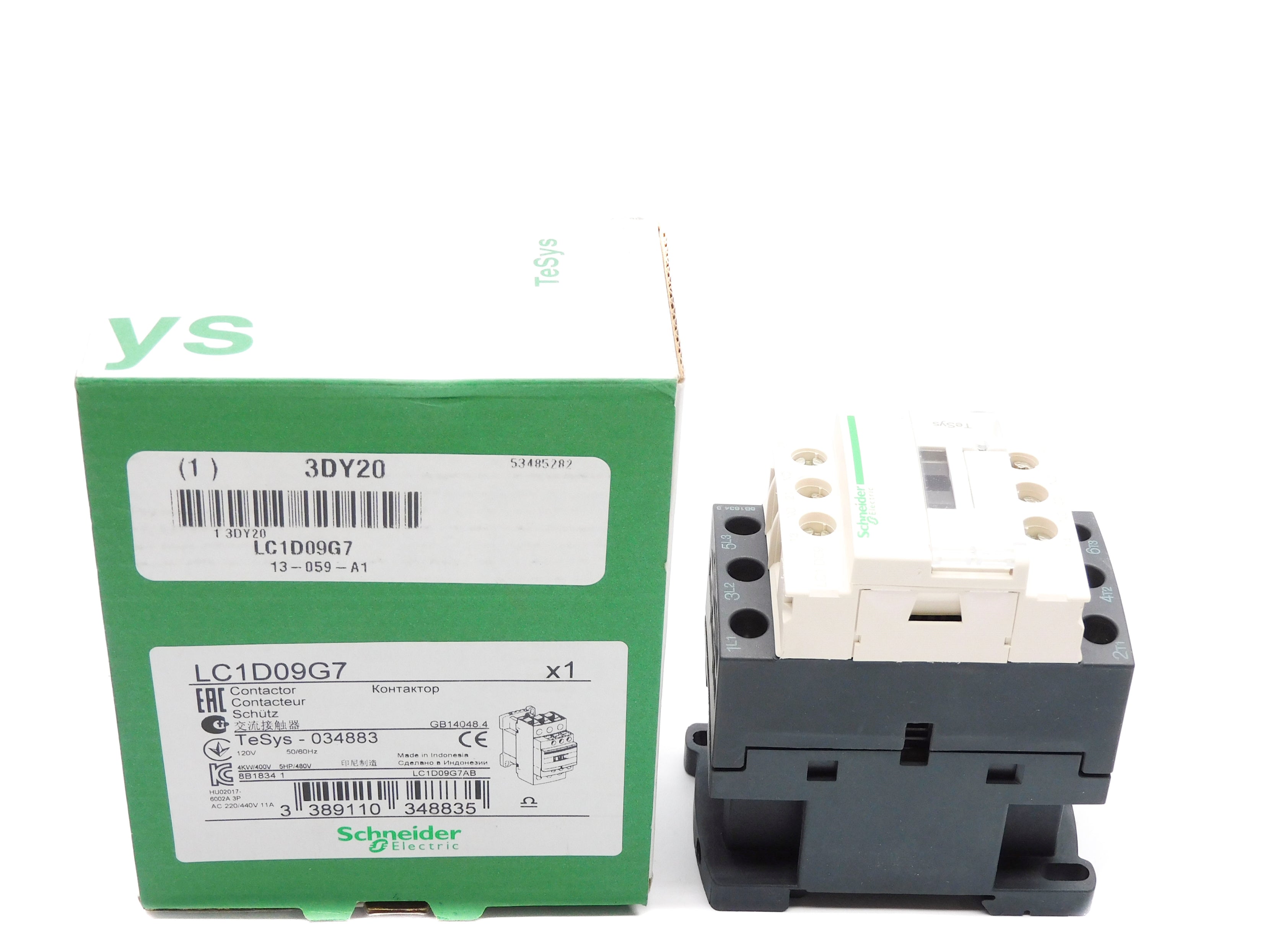SCHNEIDER LC1D09G7 120V NSMP