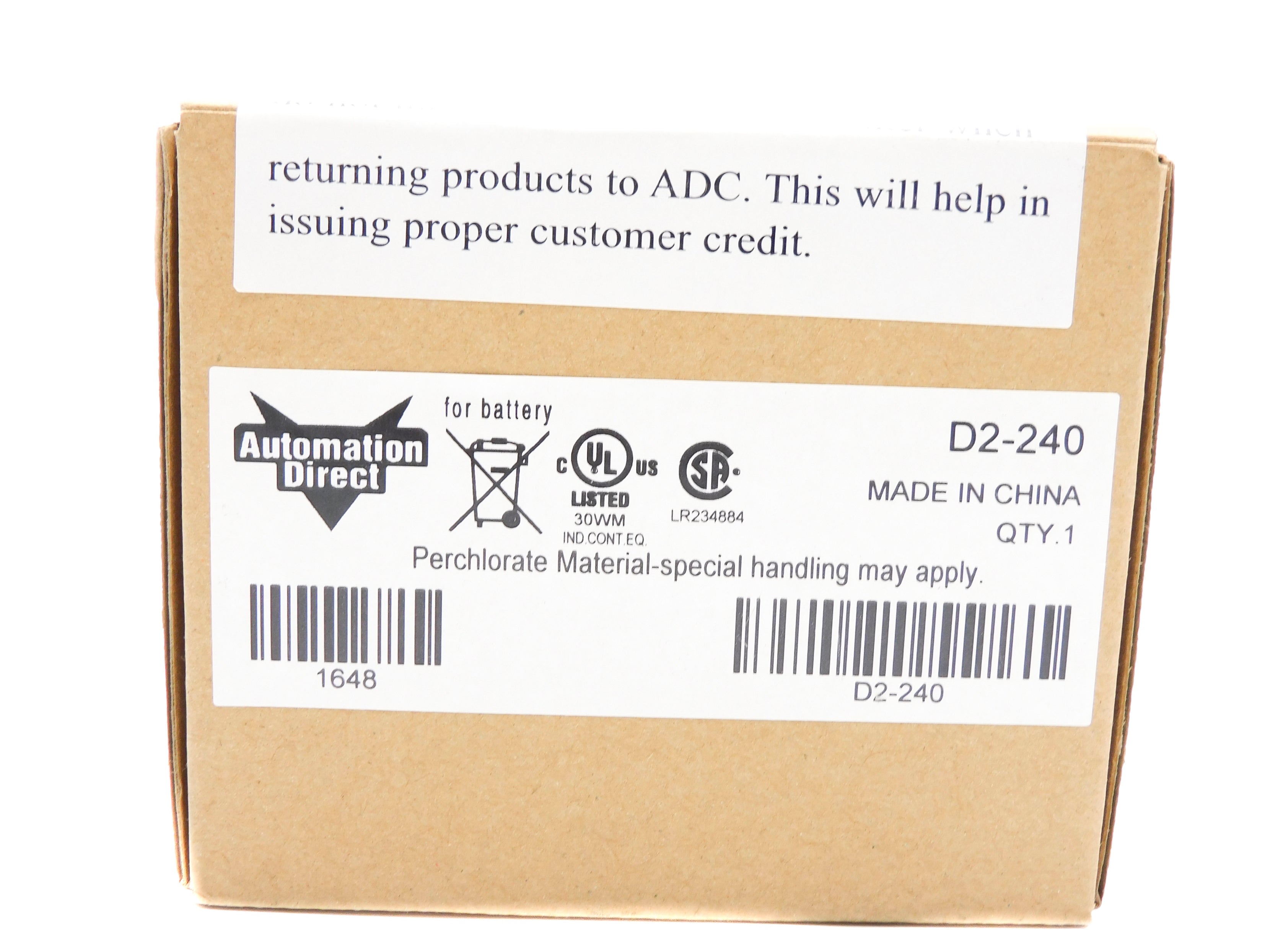 AUTOMATION DIRECT D2-240 NSFS