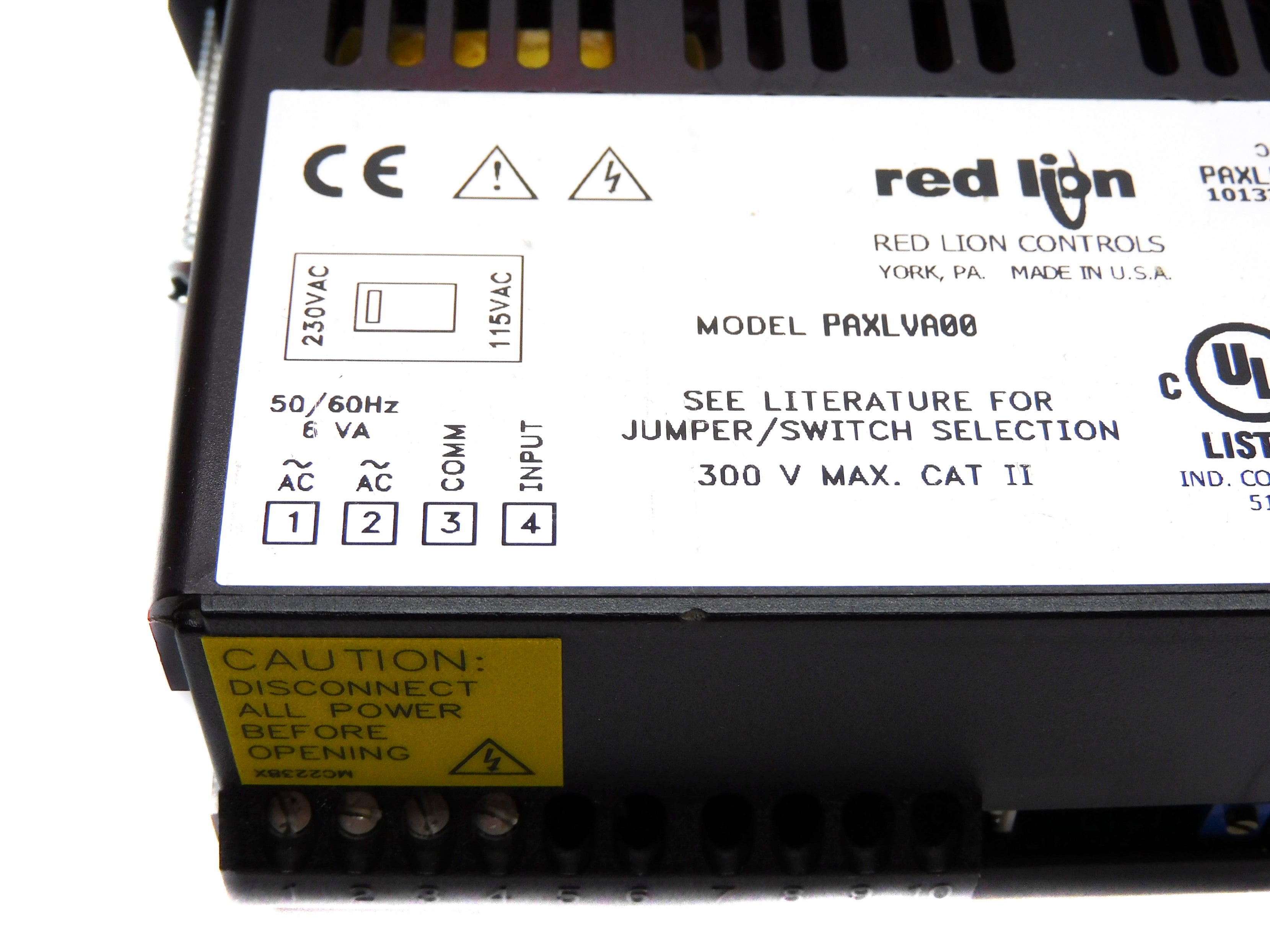 RED LION CONTROLS PAXLVA00 UNMP