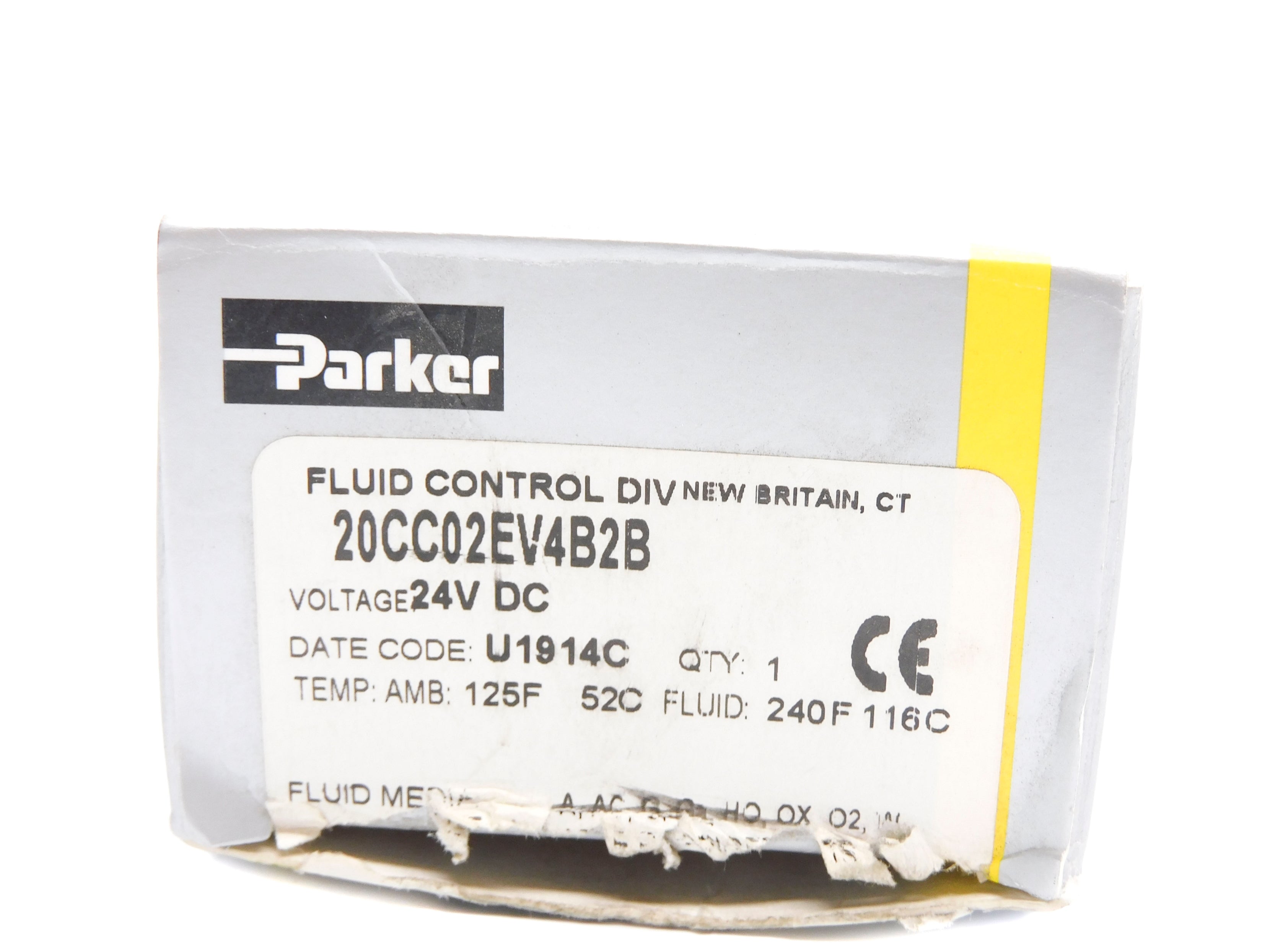PARKER 20CC02EV4B2B 24VDC 390PSI NSMP