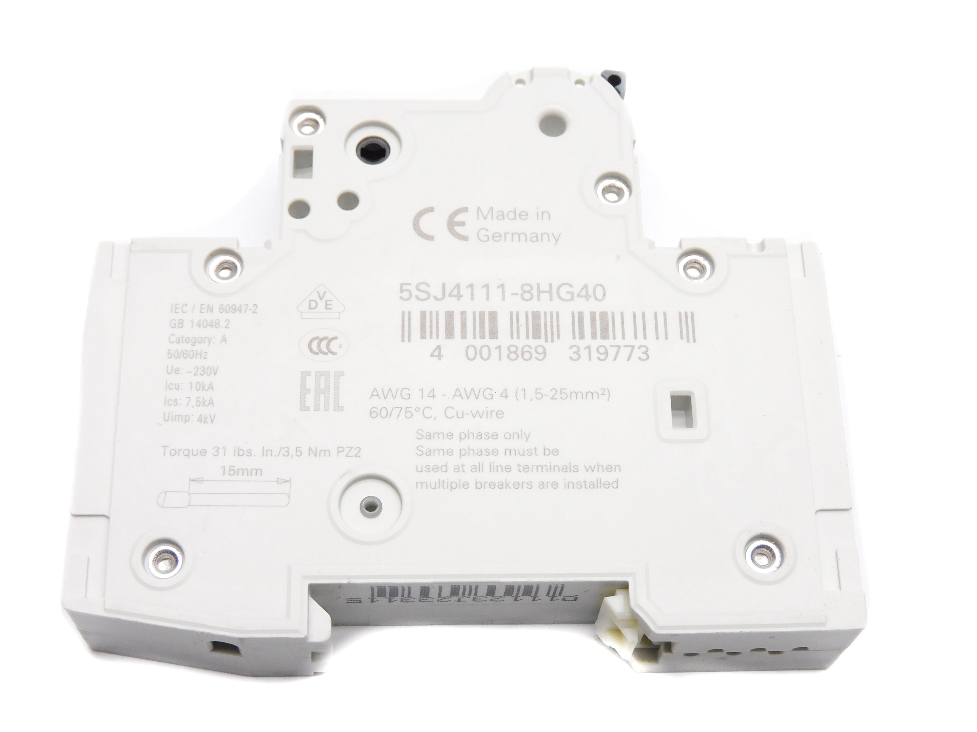 SIEMENS 5SJ4111-8HG40 5A 230V NSNP