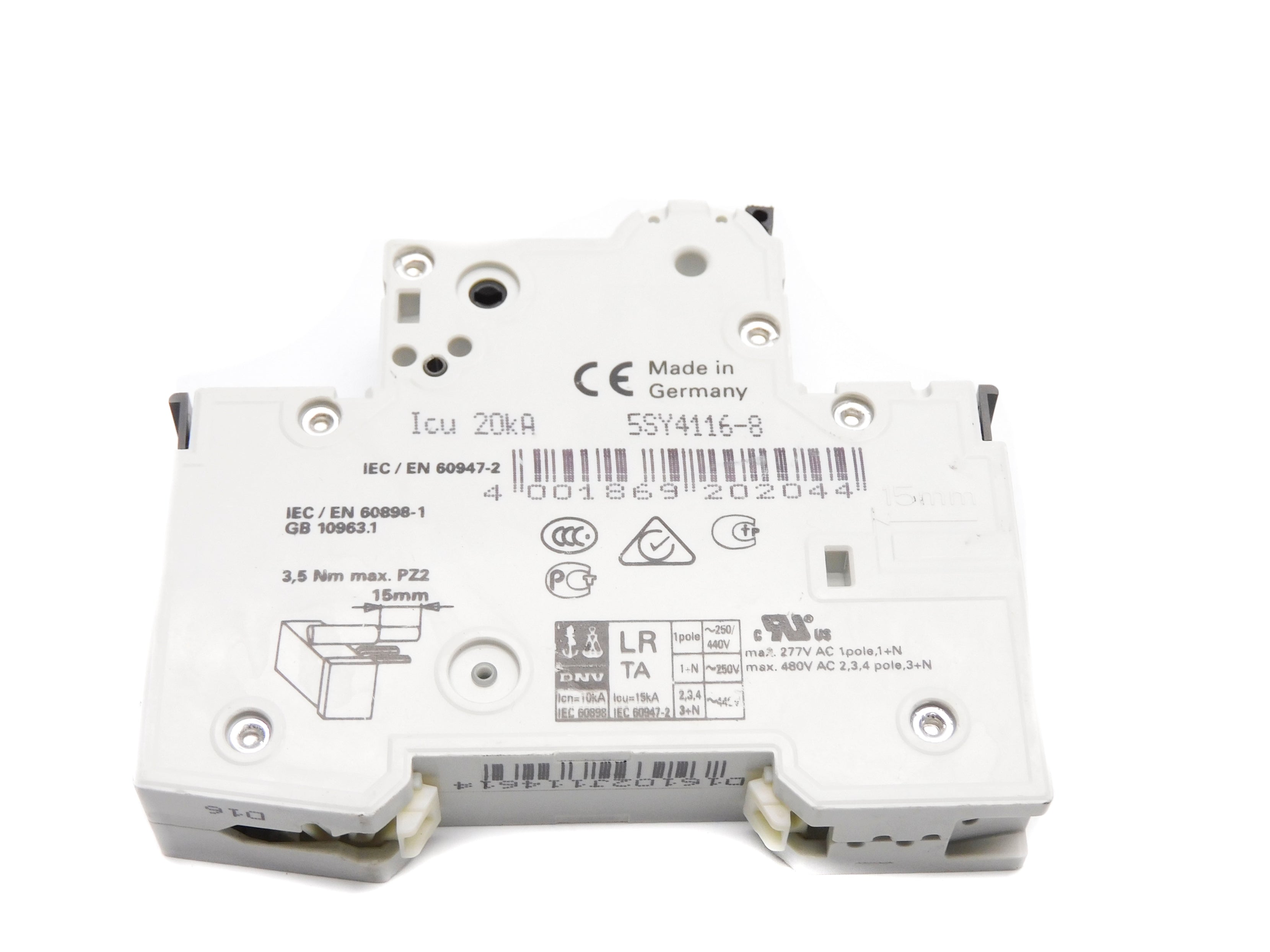 SIEMENS 5SY4116-8 16A 230/400V NSNP
