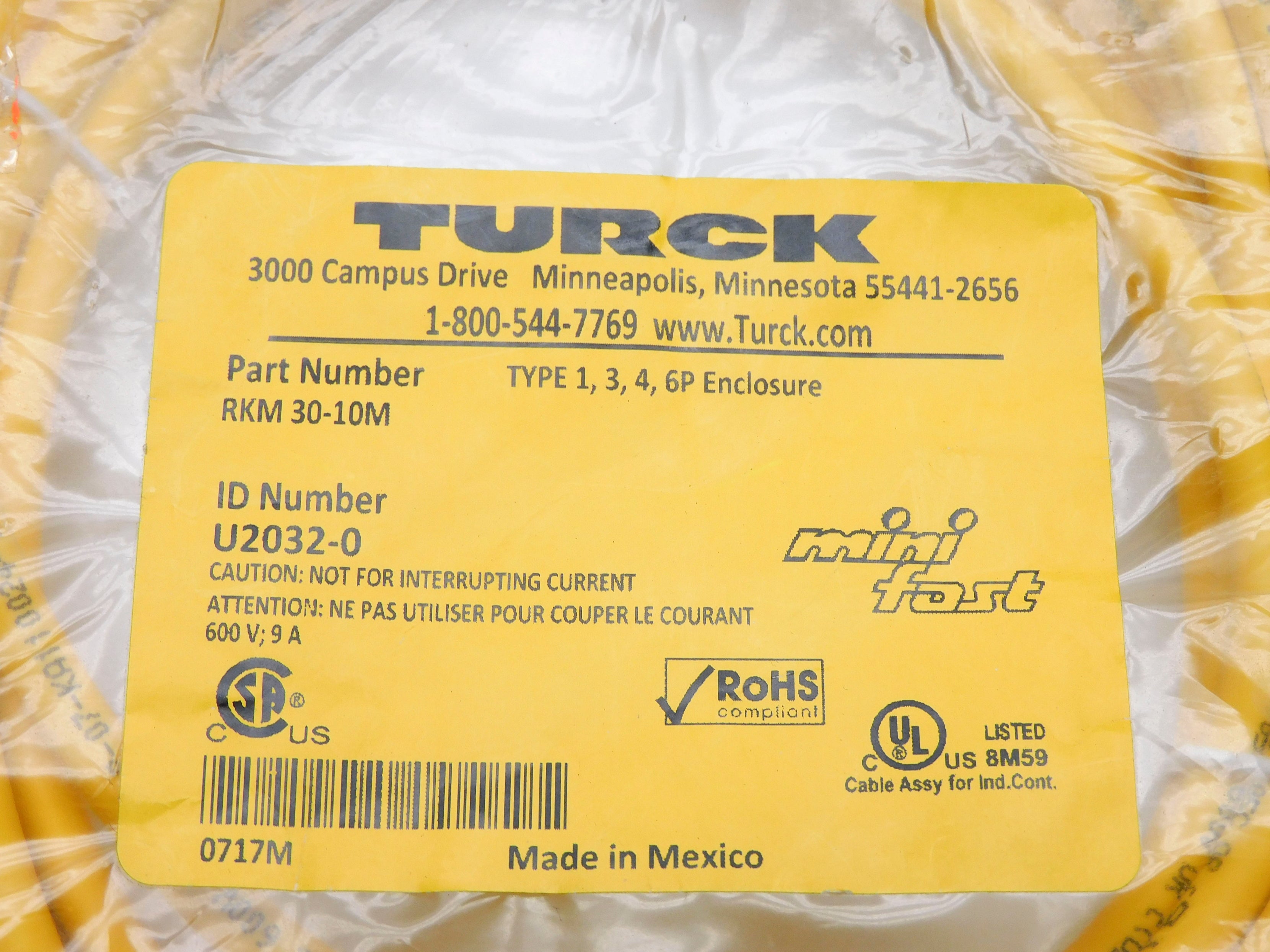 TURCK RKM30-10M NSMP