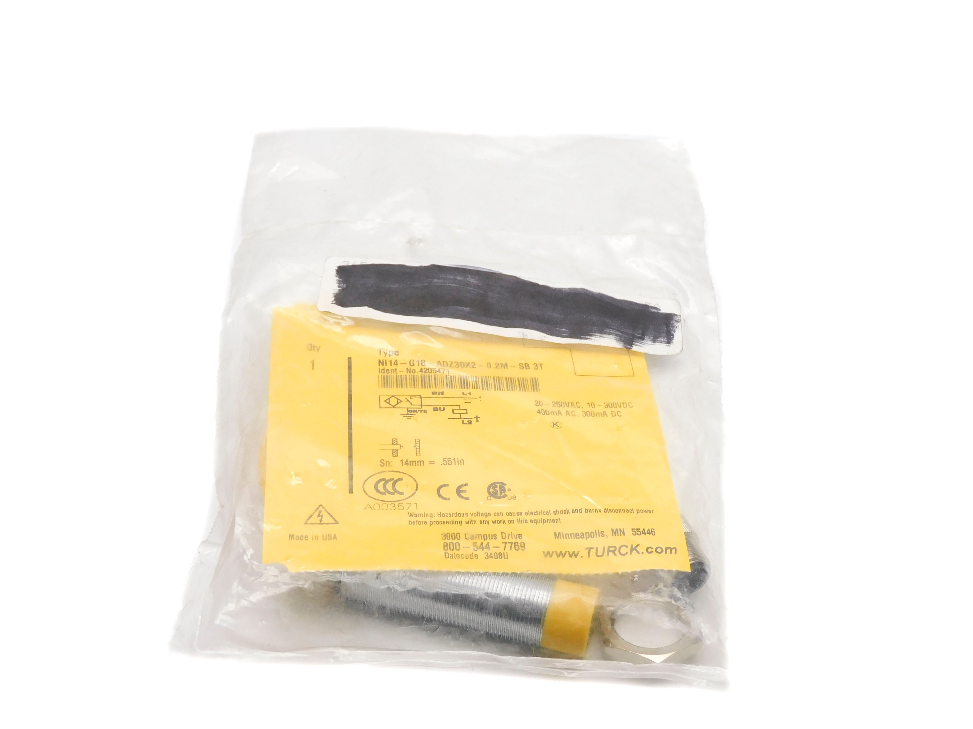 TURCK NI14-G18-ADZ30X2-0.2M-SB3T NSMP