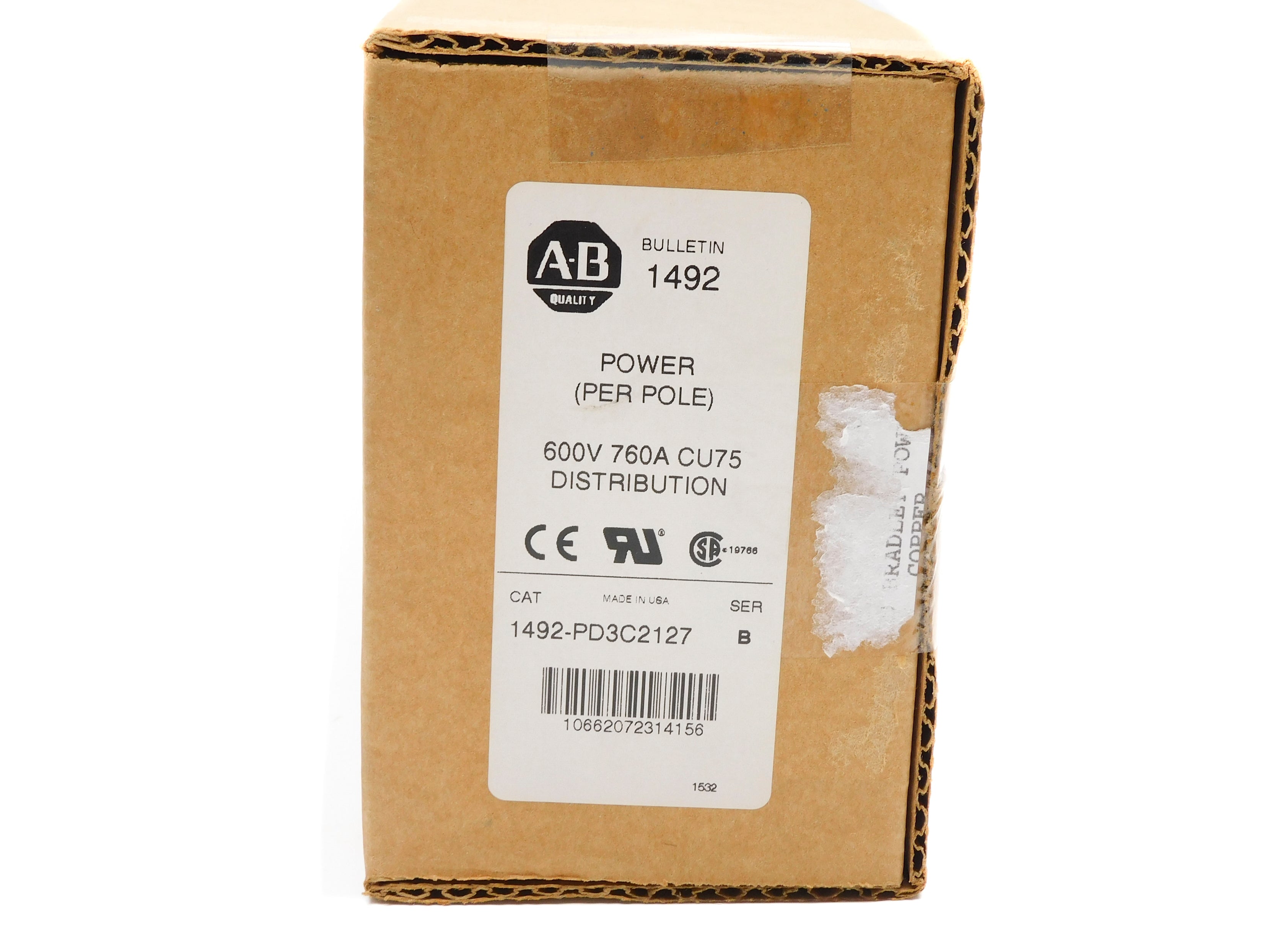 ALLEN BRADLEY 1492-PD3C2127 SER. B (BR/WH) NSFS