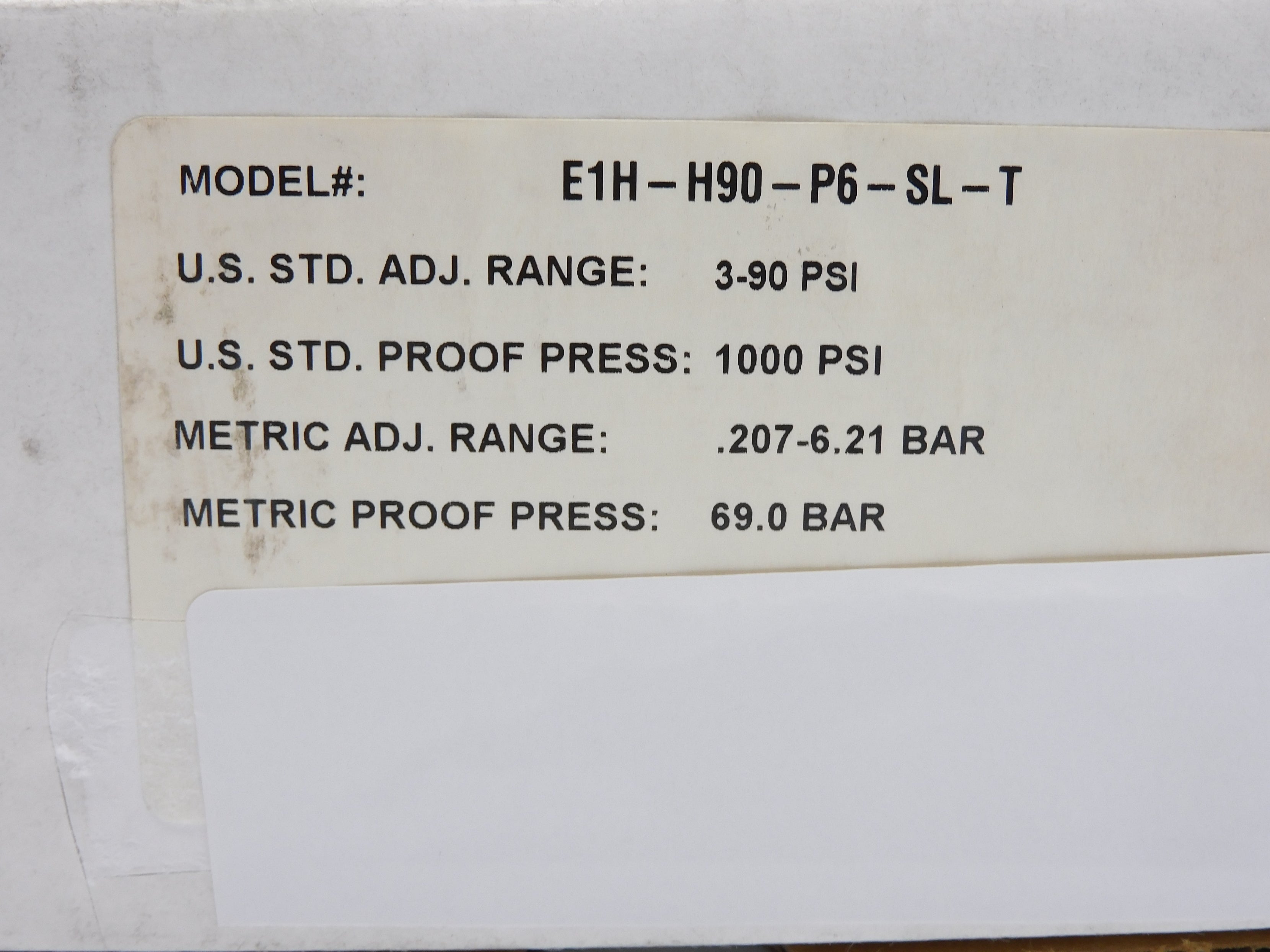 BARKSDALE E1H-H90-P6-SL-T NSMP