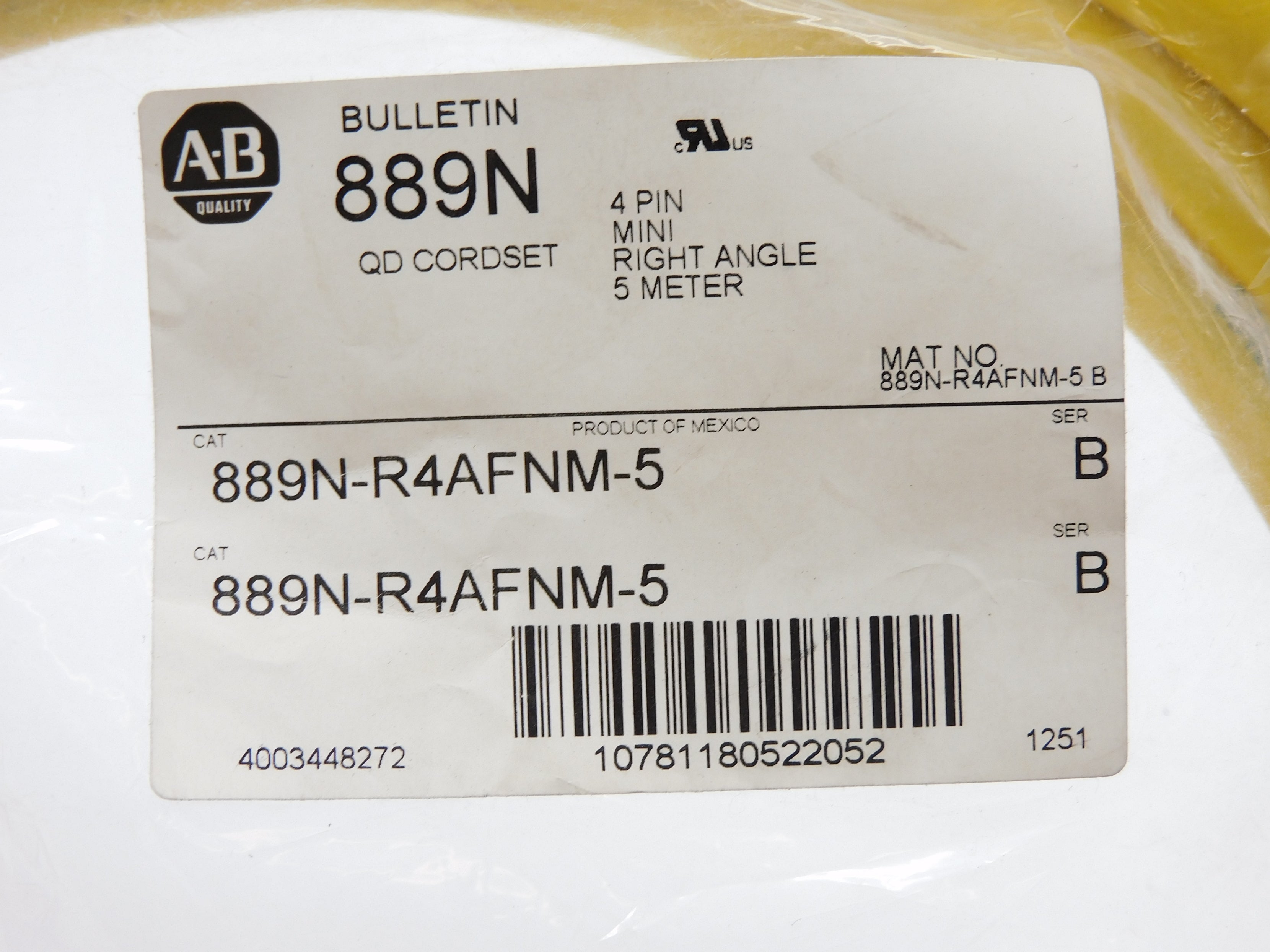 ALLEN BRADLEY 889N-R4AFNM-5 SER. B NSMP