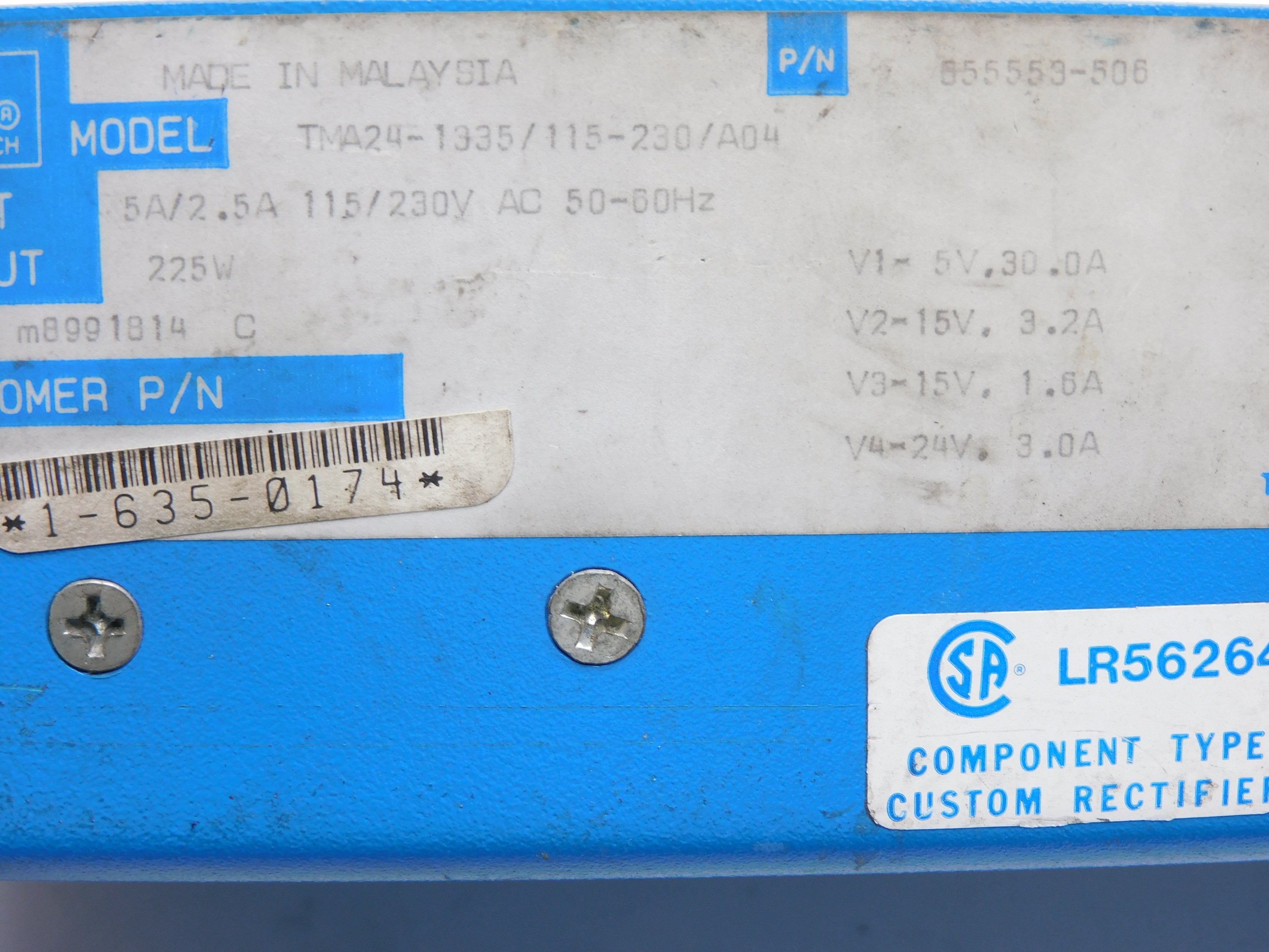 LH TMA24-1335/115-230/A04 UNMP