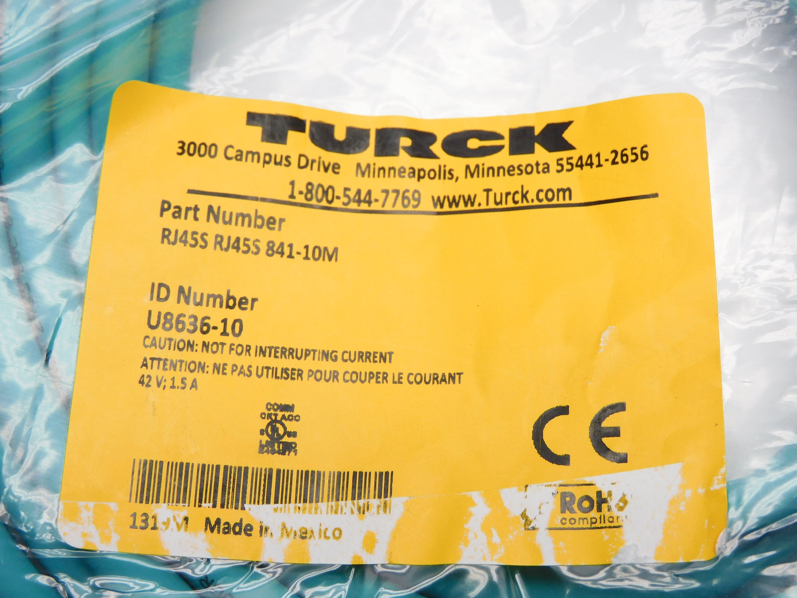 TURCK RJ45SRJ45S841-10M NSMP