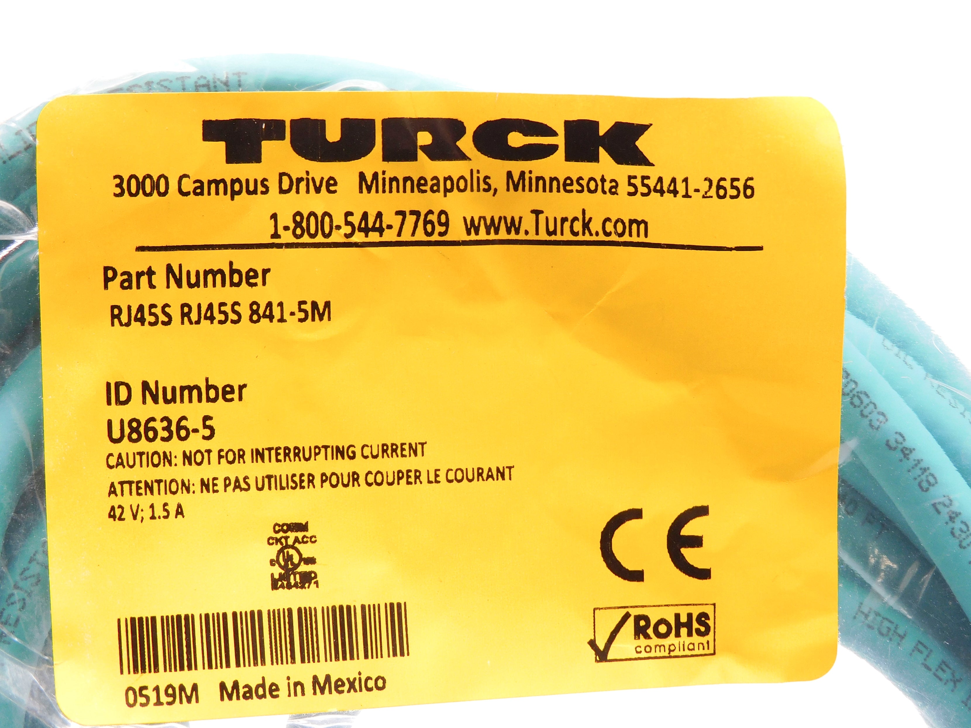 TURCK RJ45SRJ45S841-5M NSMP