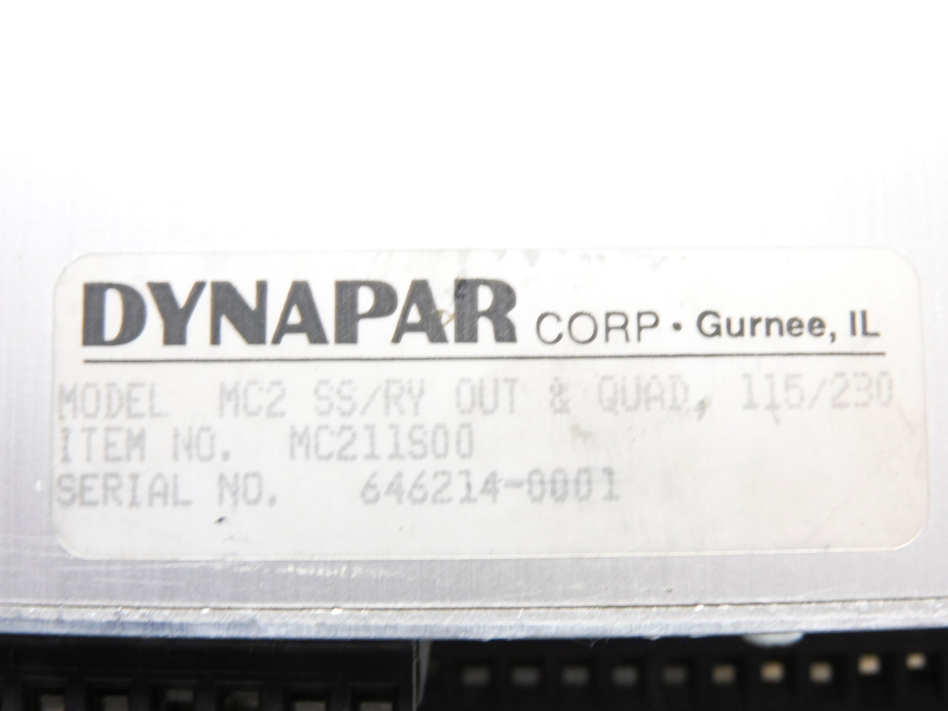 DYNAPAR MC211S00 REMAN