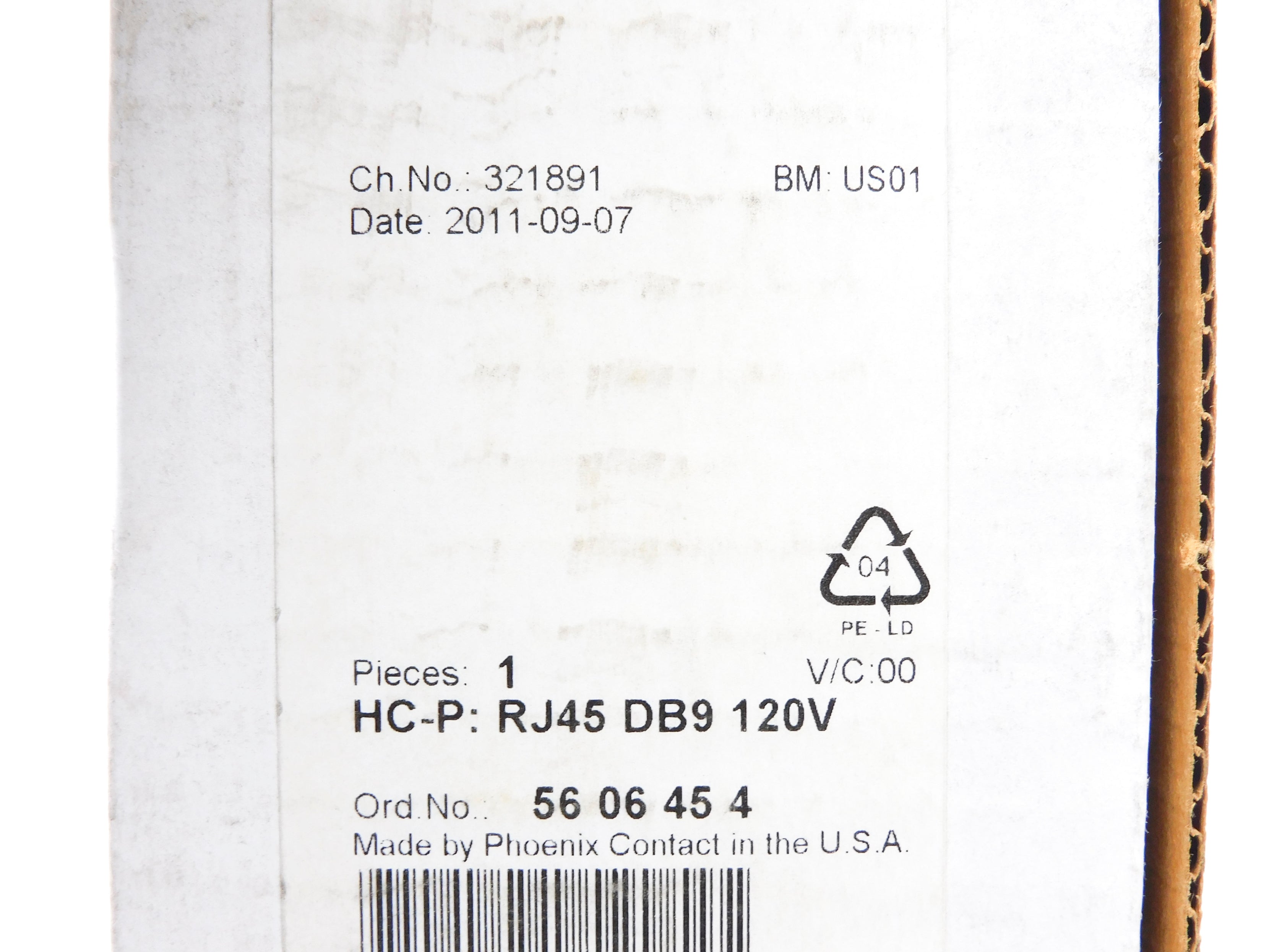 PHOENIX CONTACT HC-P:RJ45DB9120V 5606454 NSMP