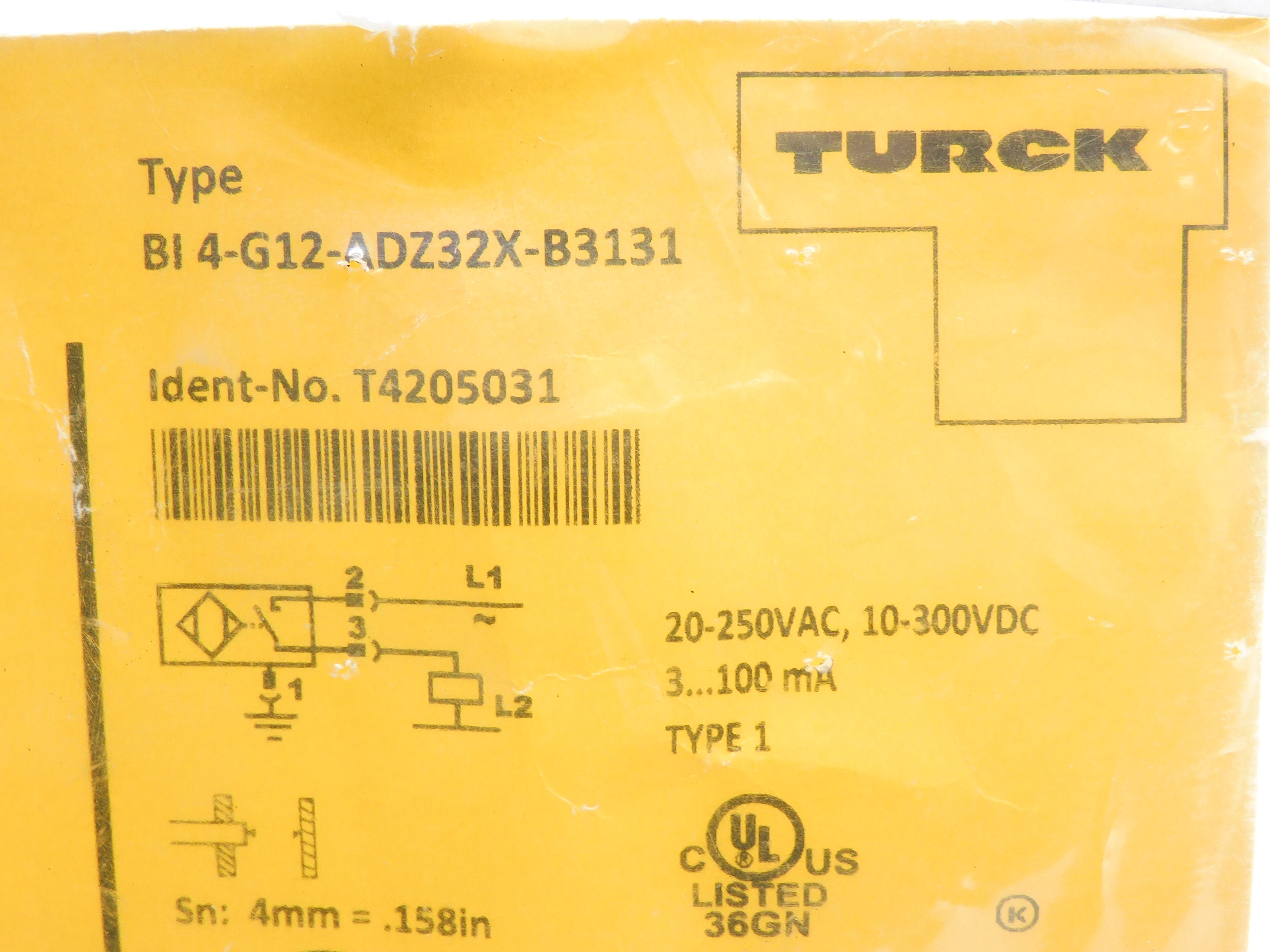TURCK BI4-G12-ADZ32X-B3131 NSMP