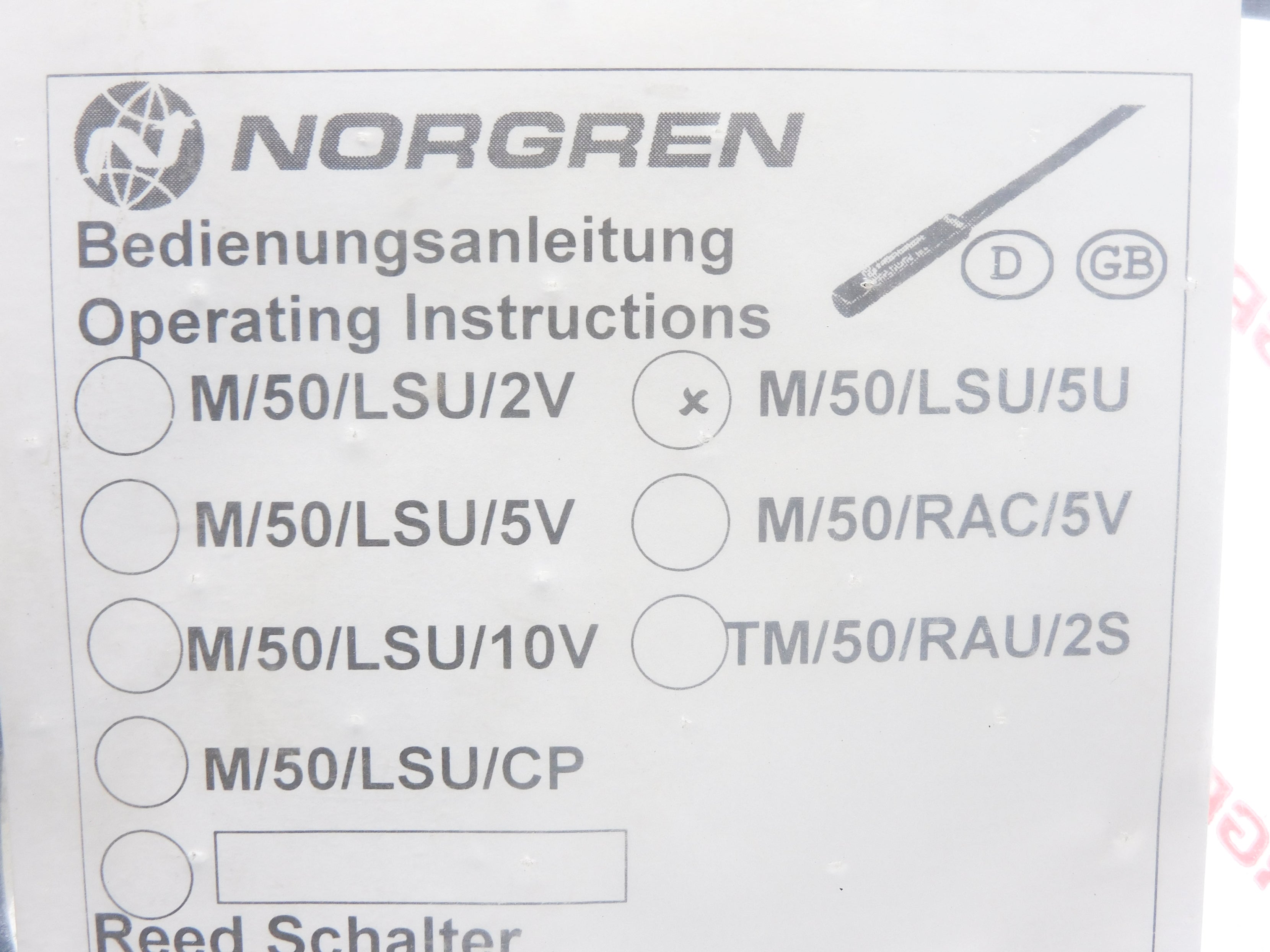 NORGREN M/50/LSU/5U NSMP