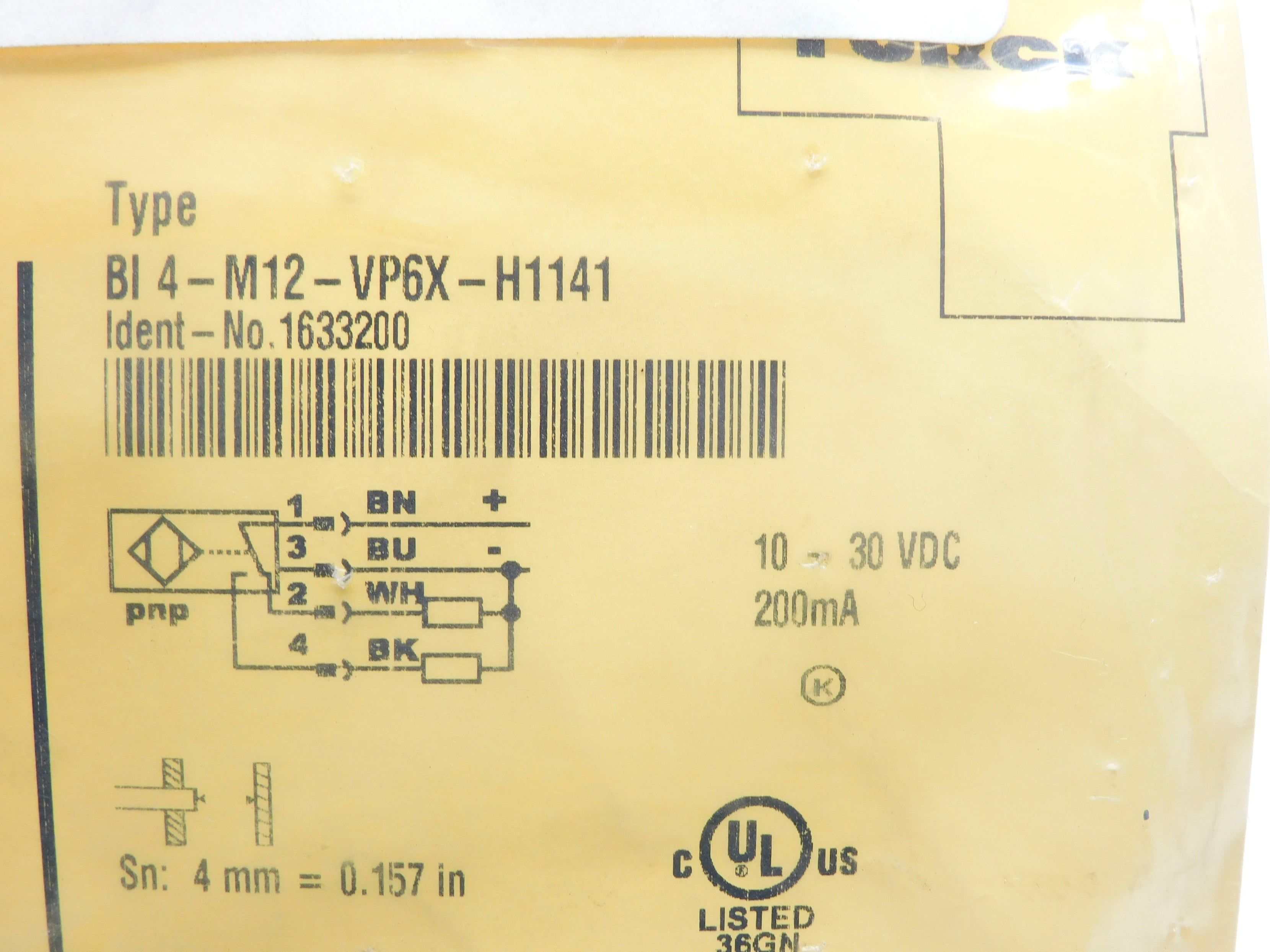 TURCK BI4-M12-VP6X-H1141 NSMP