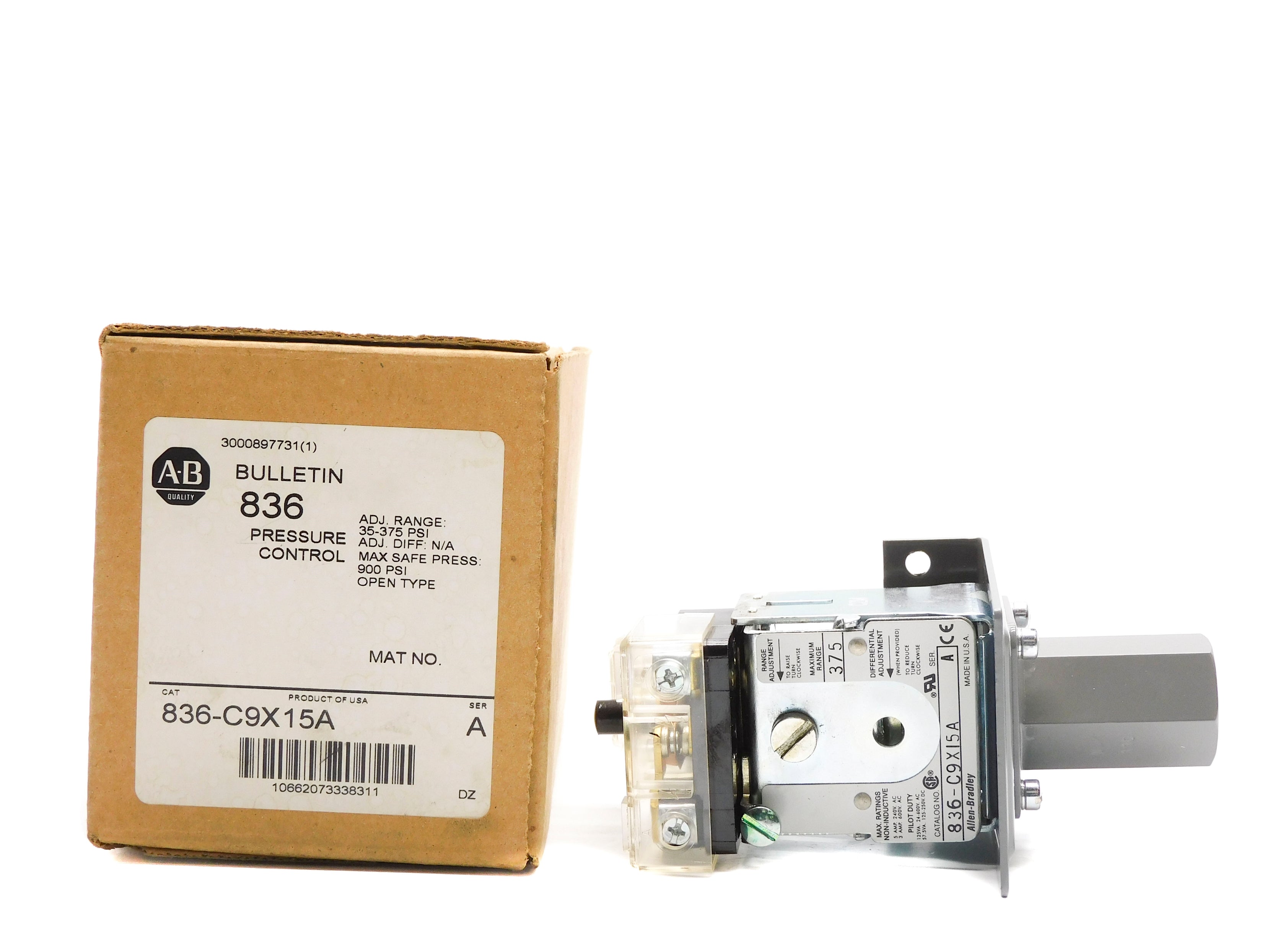 INDUSTRIAL SPARE PART 836-C9X15A SER. A (BR/WH) NSMP