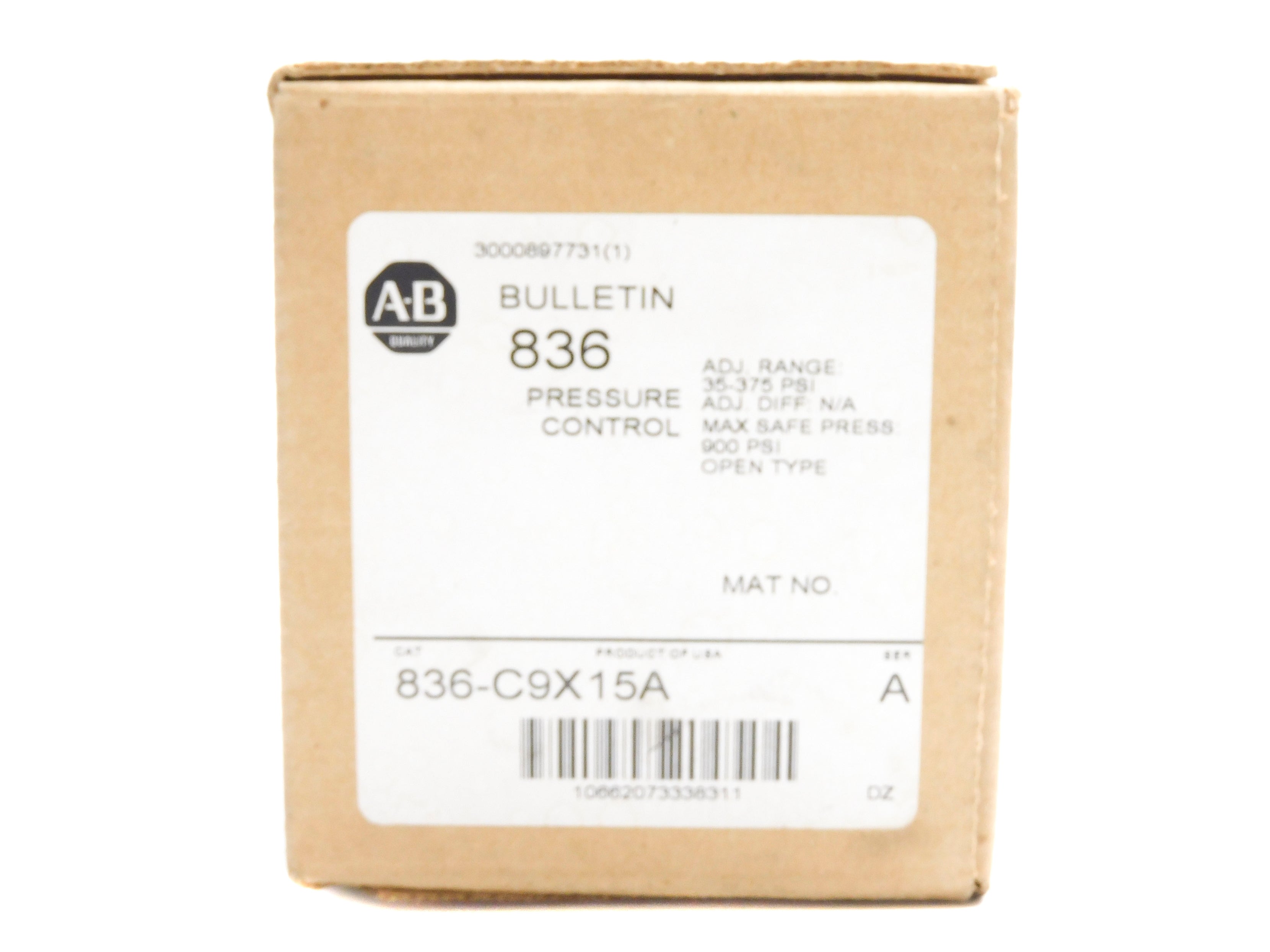 INDUSTRIAL SPARE PART 836-C9X15A SER. A (BR/WH) NSMP