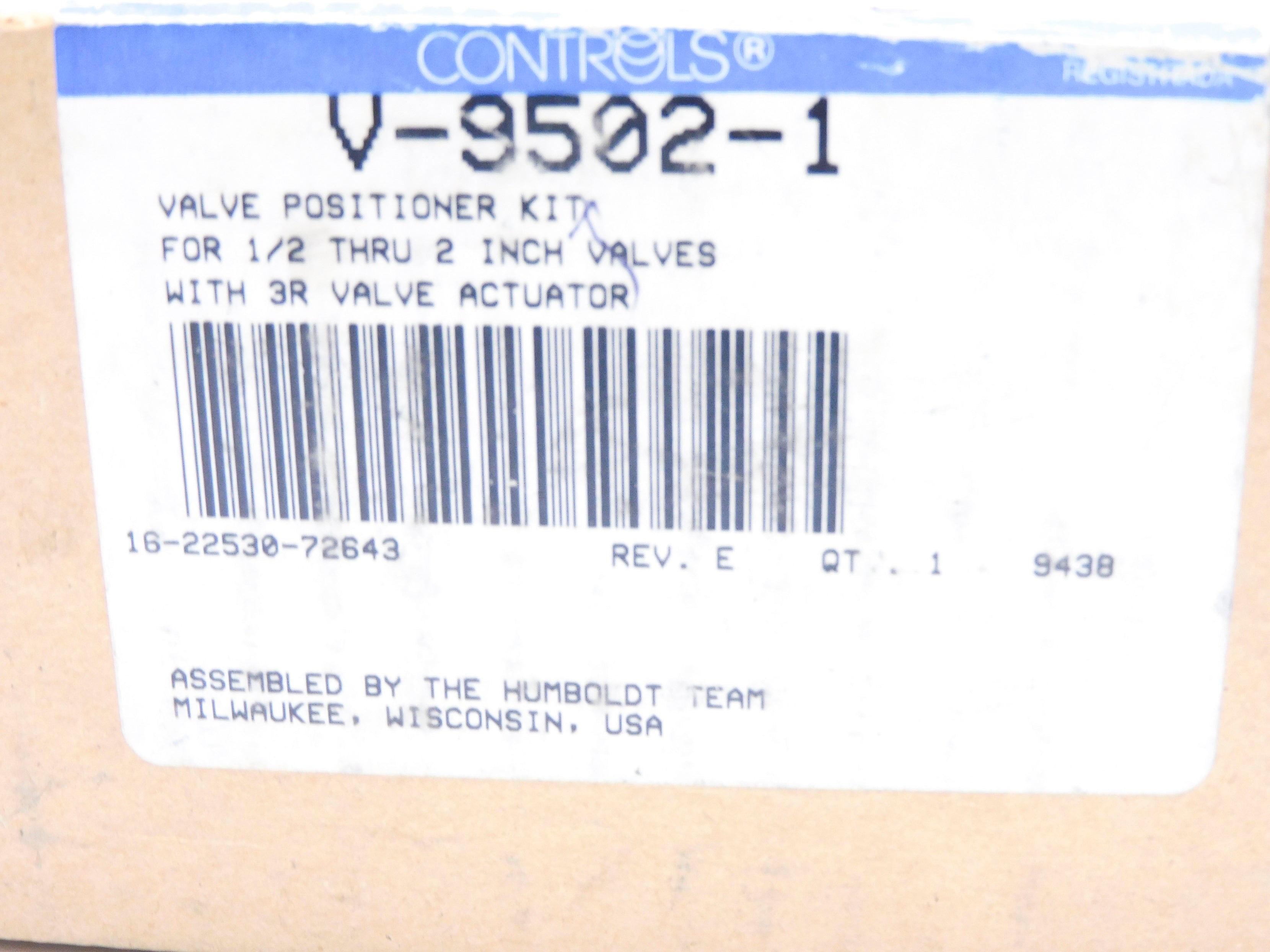 JOHNSON CONTROLS V-9502-1 NSMP