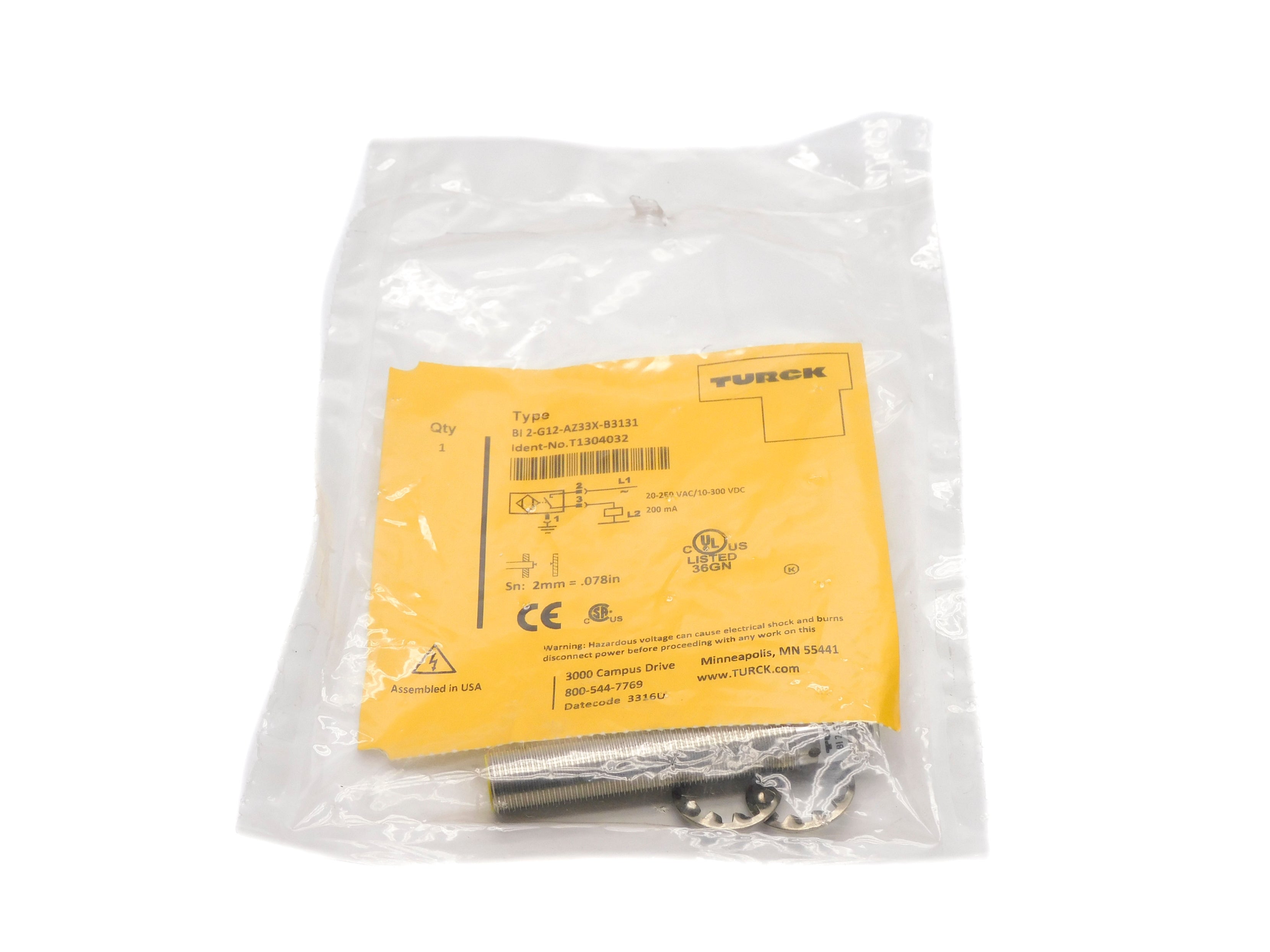 TURCK BI2-G12-AZ33X-B3131 T1304032 NSMP