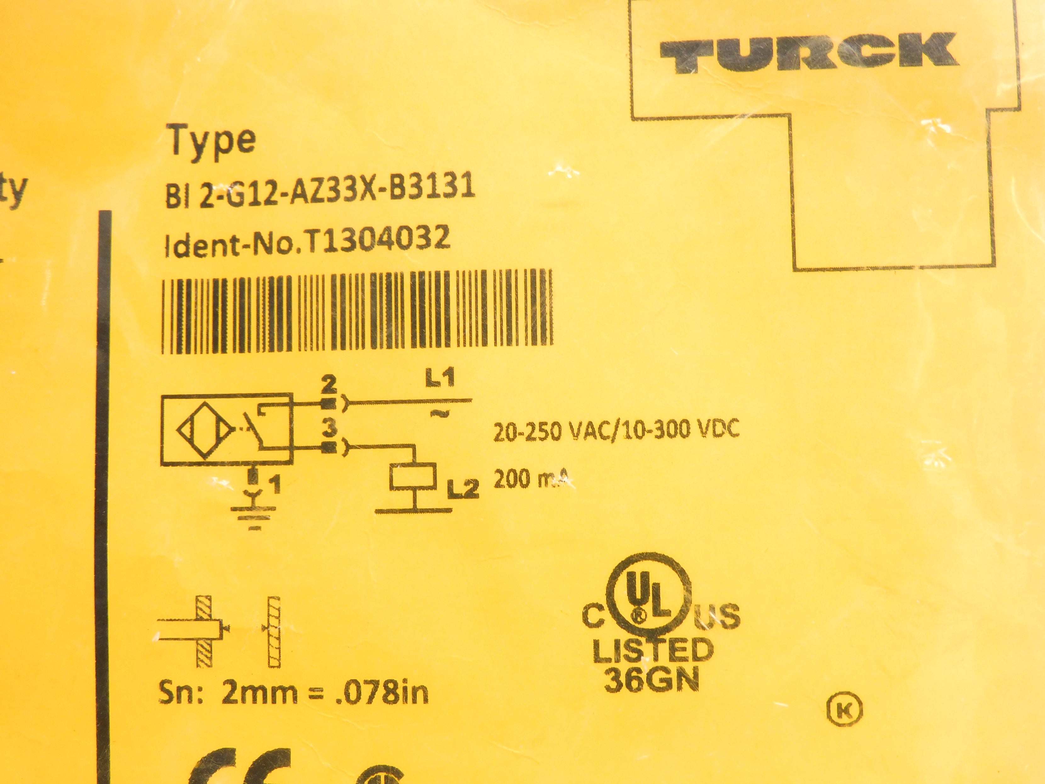 TURCK BI2-G12-AZ33X-B3131 T1304032 NSMP
