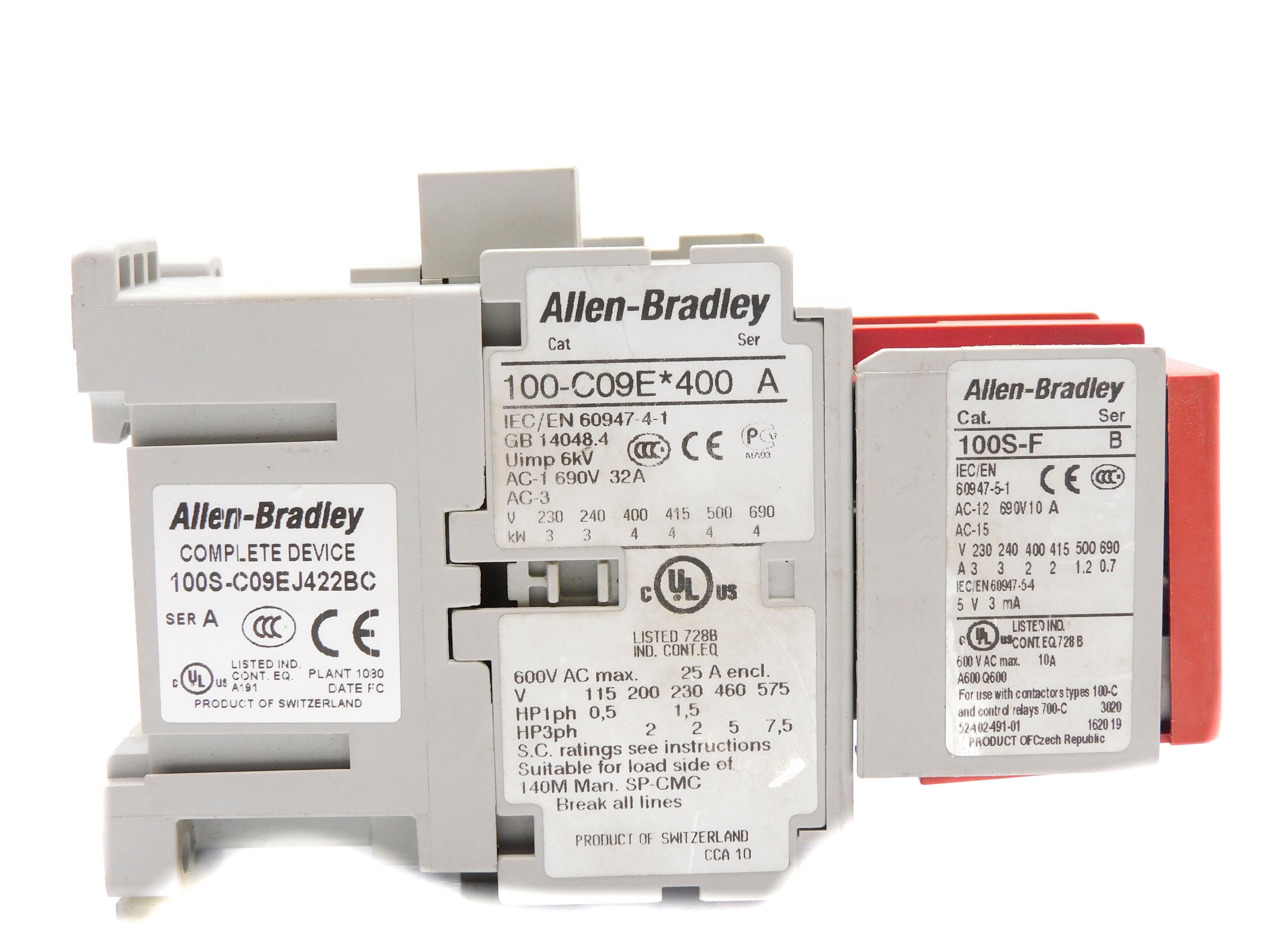 ALLEN BRADLEY 100S-C09EJ422BC SER. A 24VDC NSNP