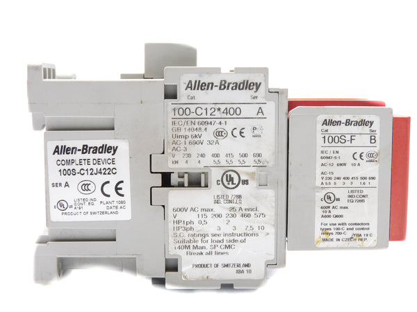 ALLEN BRADLEY 100S-C12J422C SER. A 24VDC UNMP