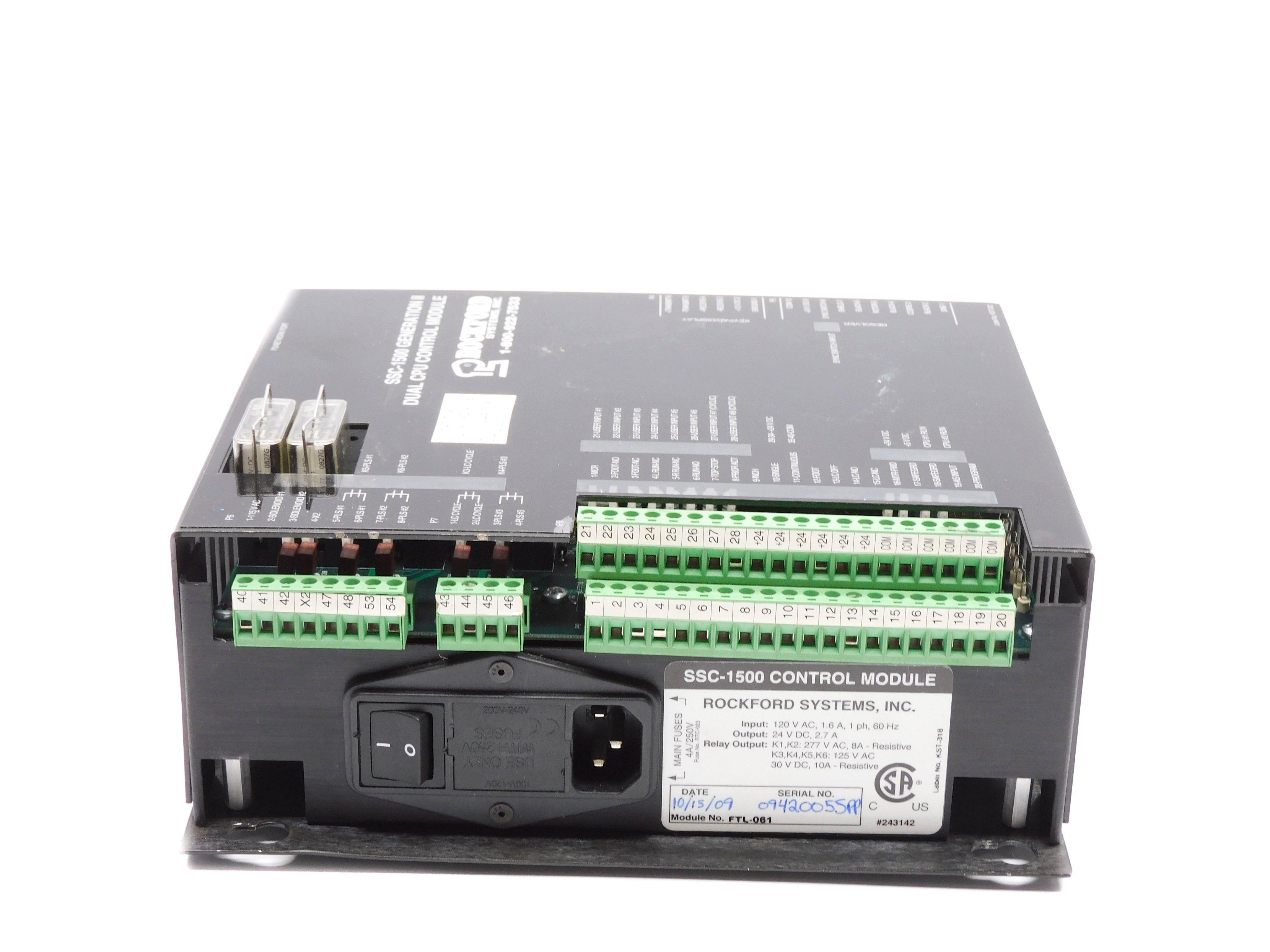ROCKFORD SSC-1500 (REPAIRED) UNMP