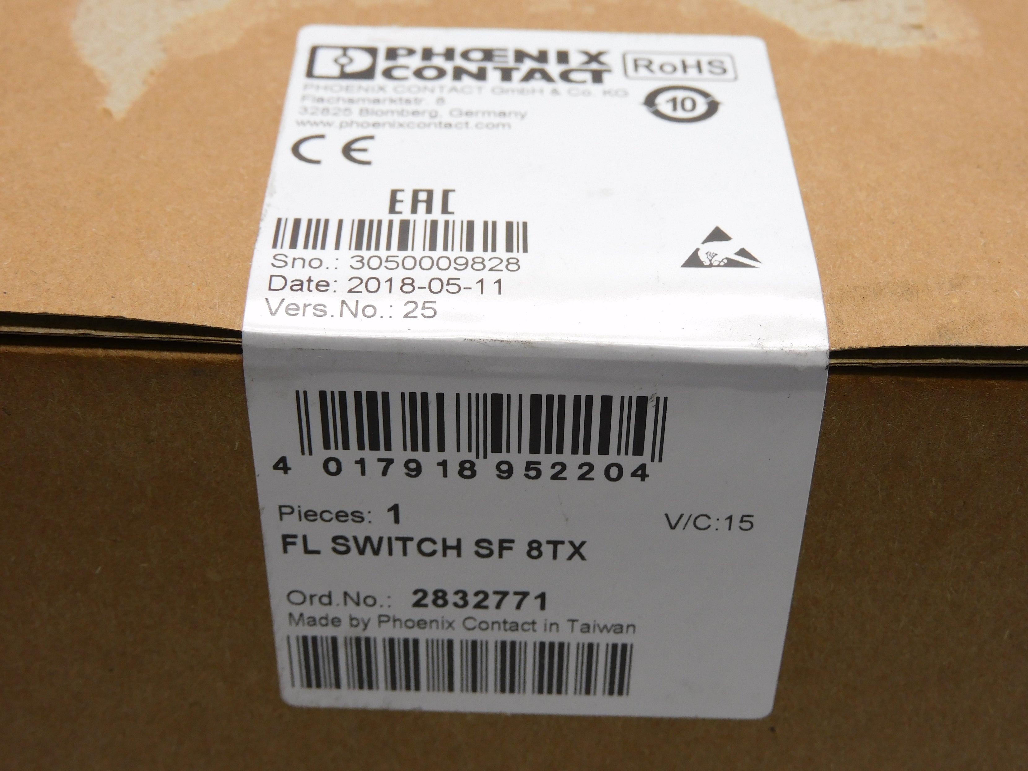 PHOENIX CONTACT FLSWITCHSF8TX NSFS