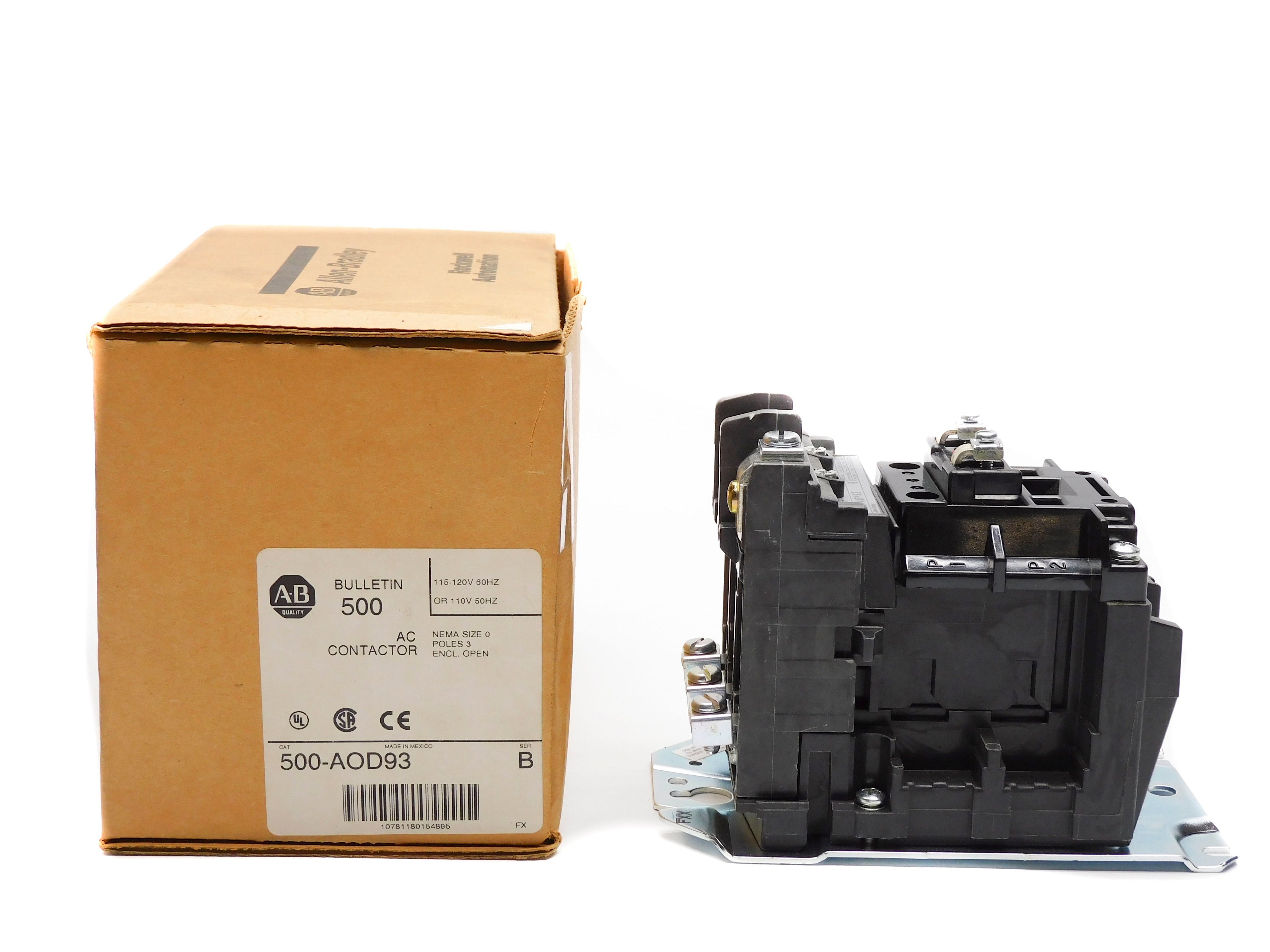 INDUSTRIAL SPARE PART 500-AOD93 SER. B 120V 18A (BR/WH) NSMP