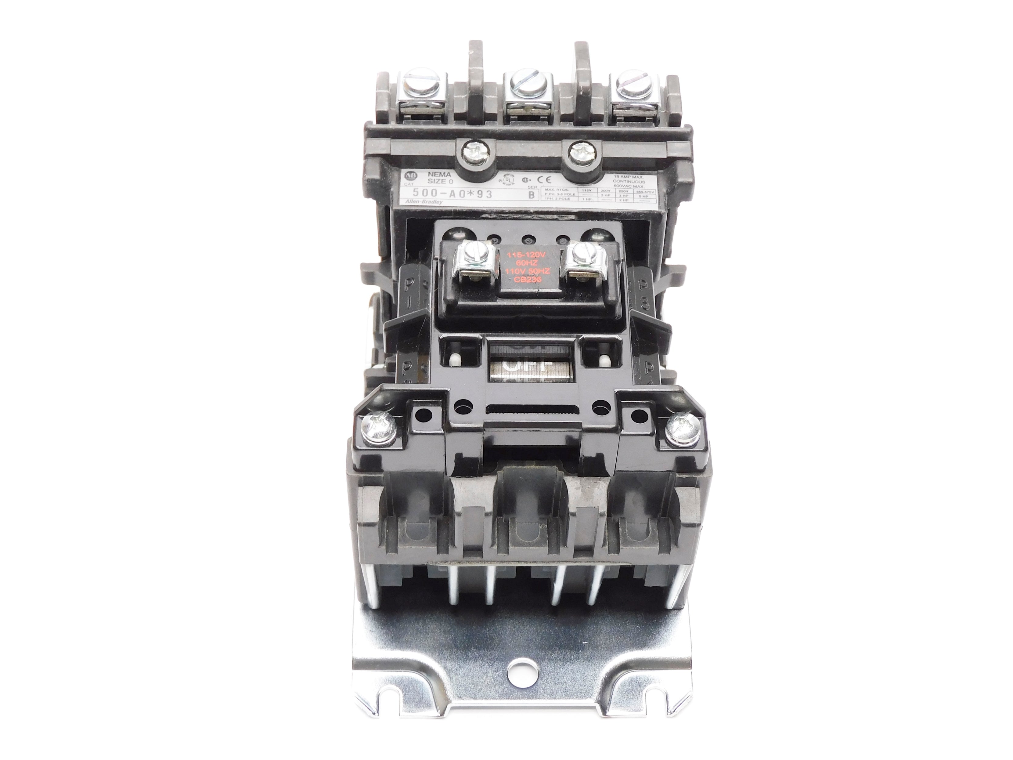 INDUSTRIAL SPARE PART 500-AOD93 SER. B 120V 18A (BR/WH) NSMP