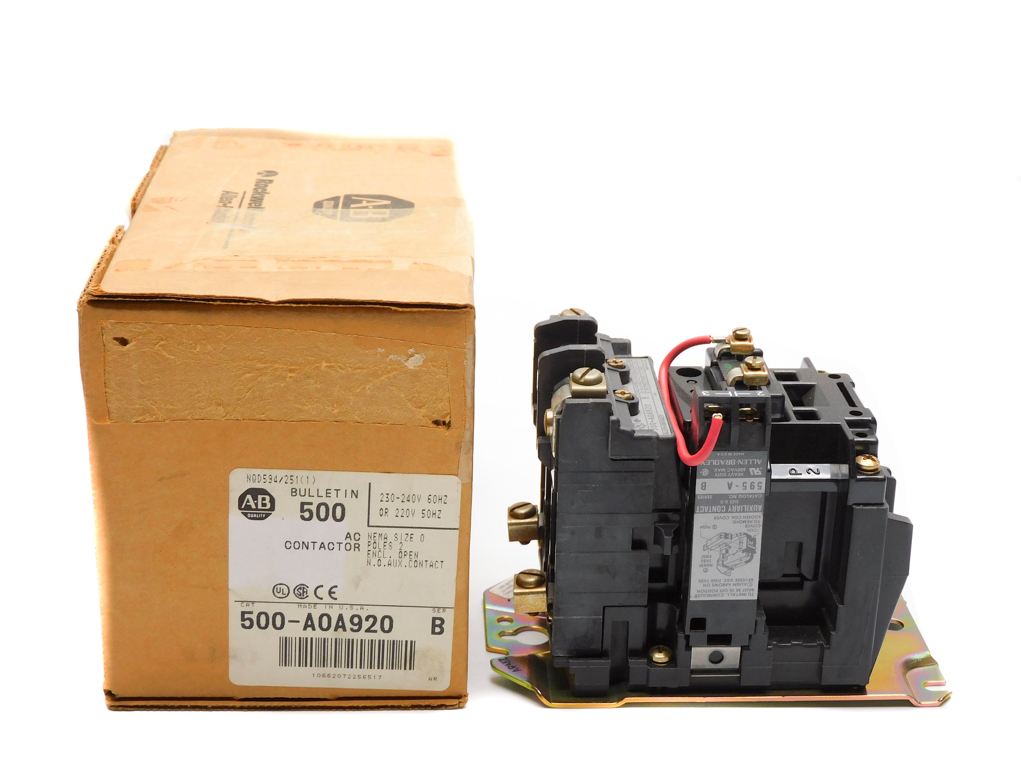 INDUSTRIAL SPARE PART 500-AOA920 SER. B 230-240V 220V (BR/WH) NSMP