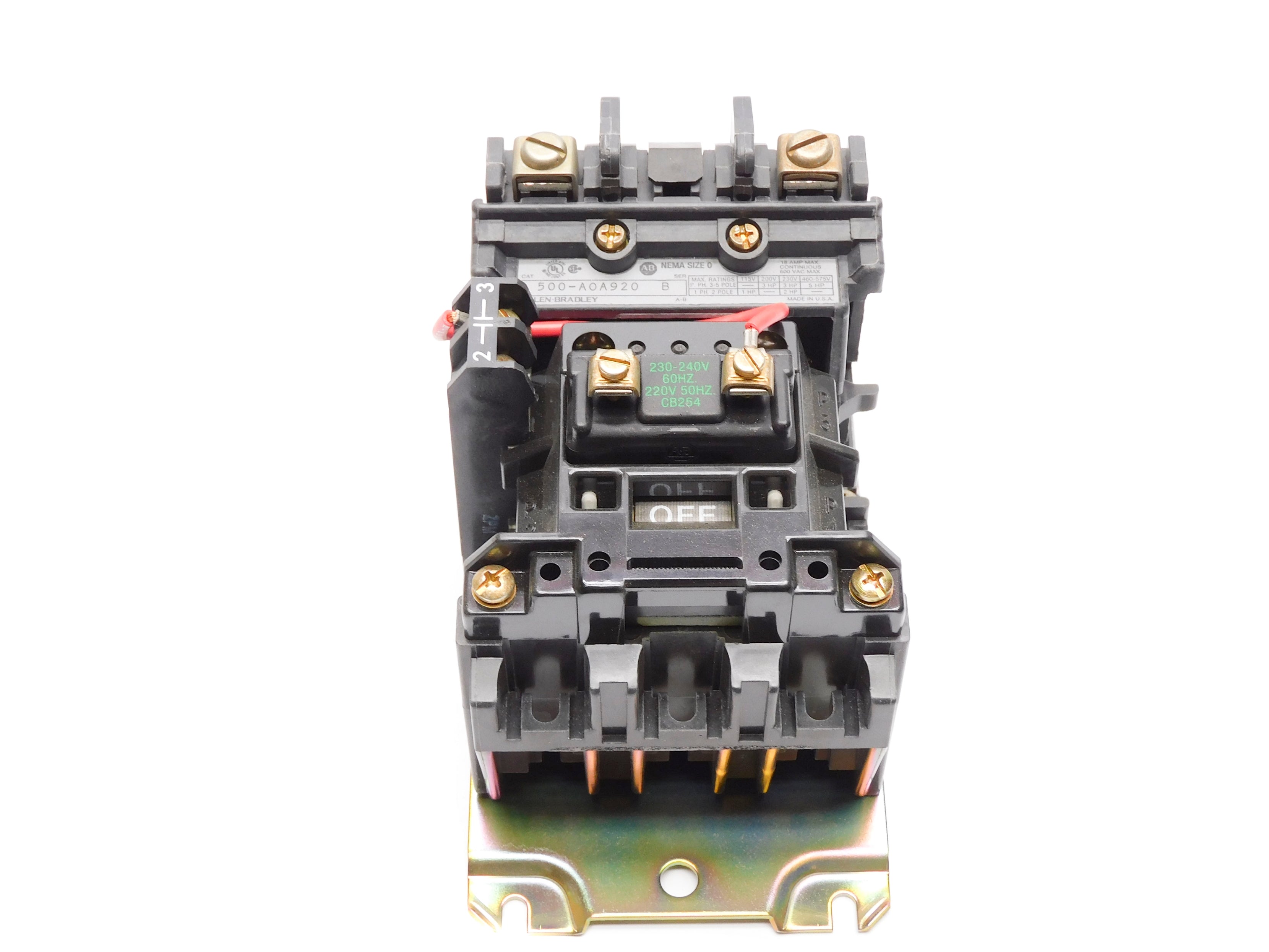 INDUSTRIAL SPARE PART 500-AOA920 SER. B 230-240V 220V (BR/WH) NSMP