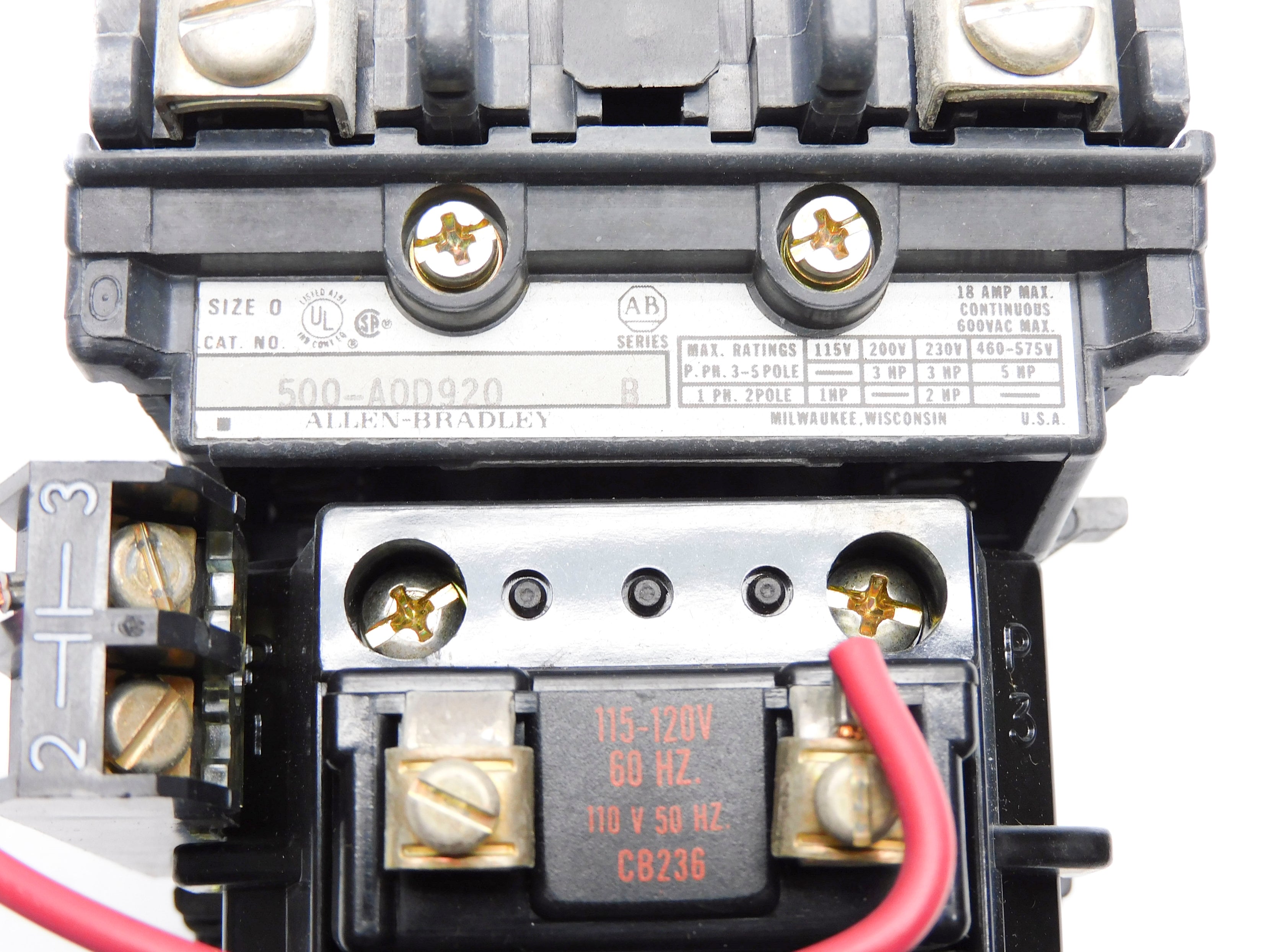 INDUSTRIAL SPARE PART 500-AOD920 SER. B 115-120V 110V NSNP
