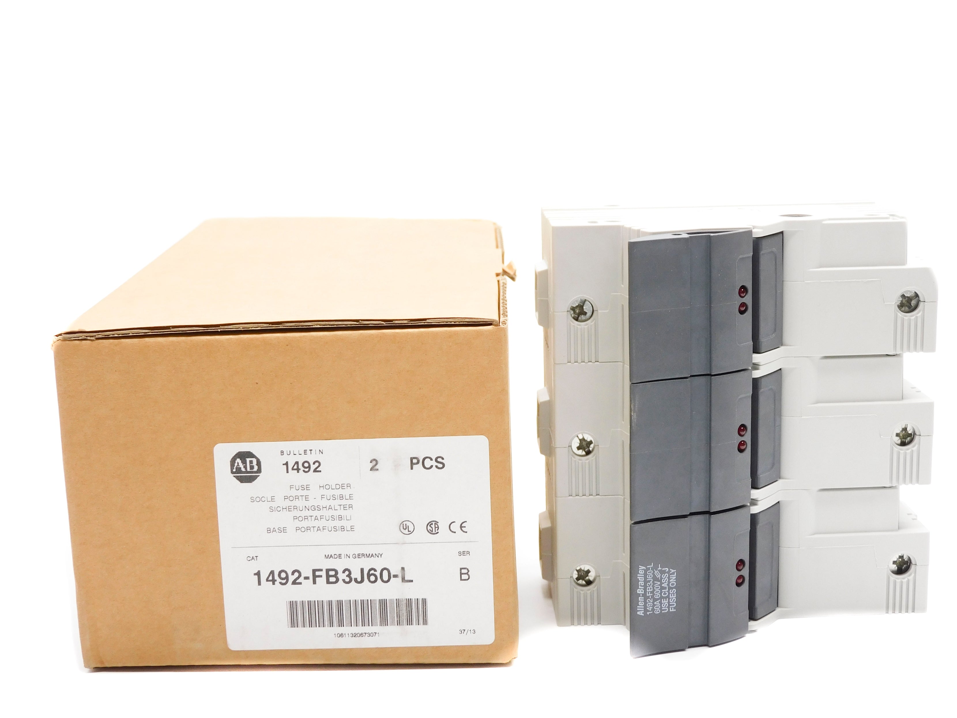 ALLEN BRADLEY 1492-FB3J60-L SER. B (PKG OF 2) (BR/WH) NSMP