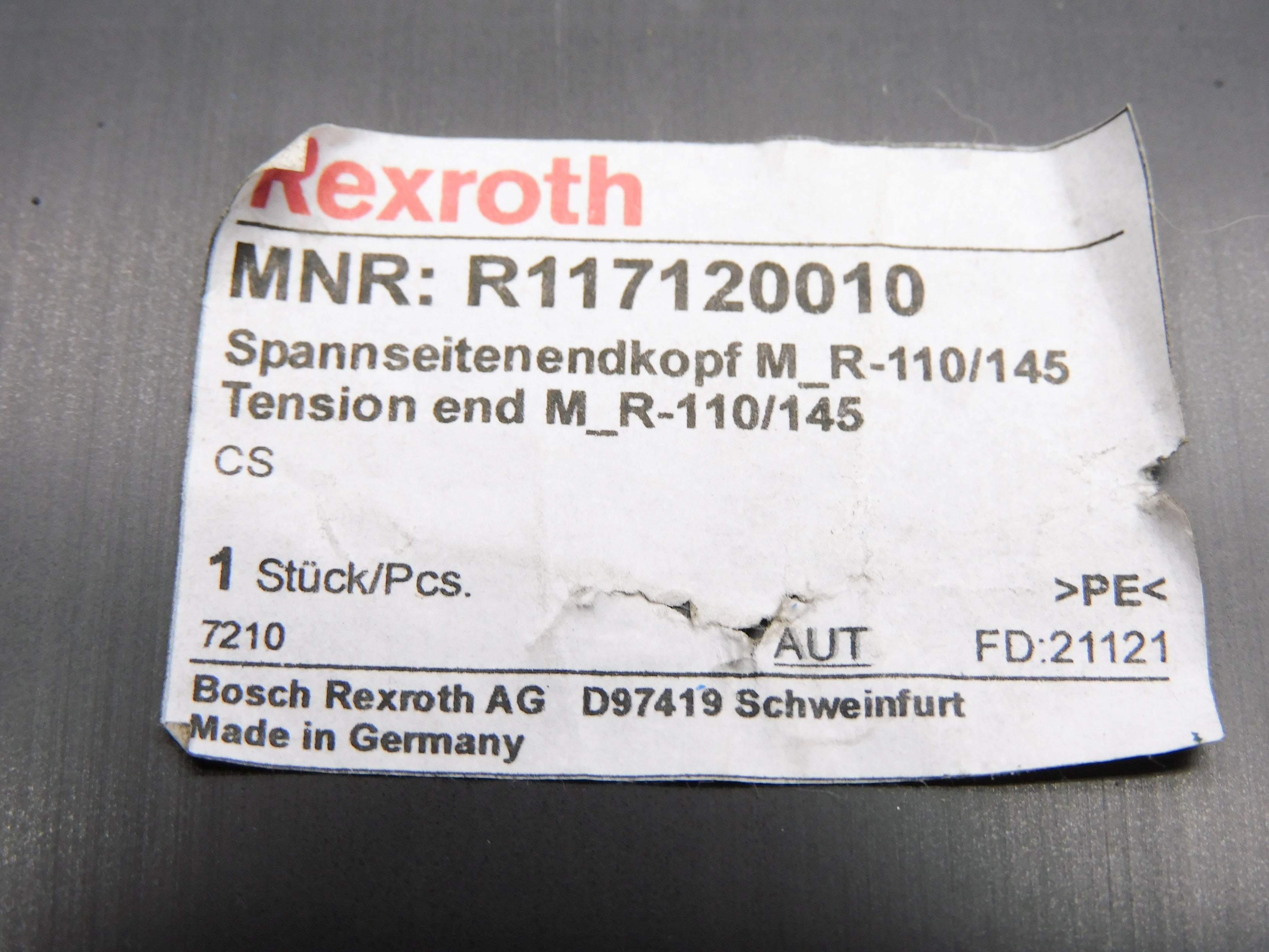 REXROTH R117120010 MR-110/145 NSNP