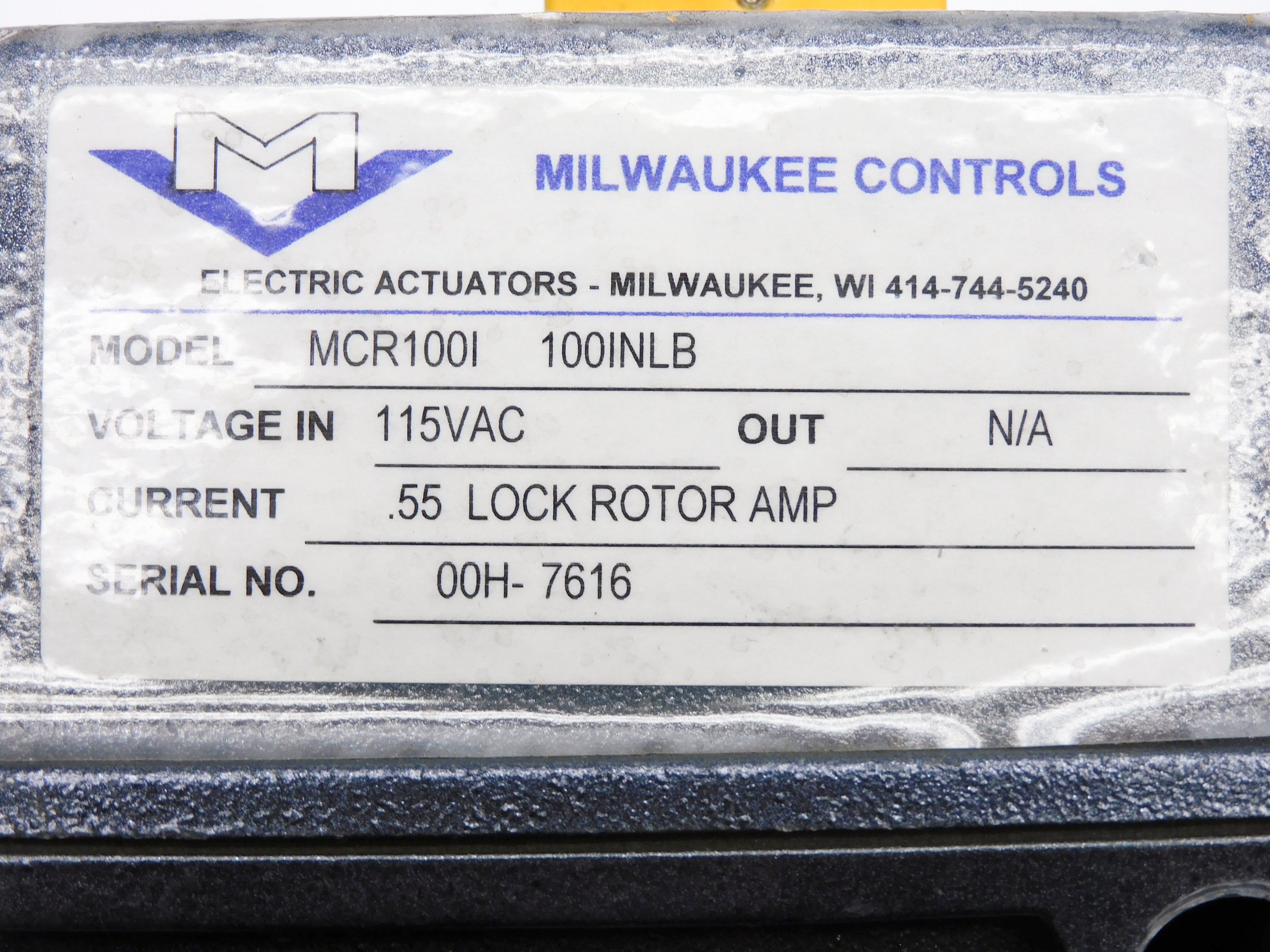 MILWAUKEE CONTROLS MCR100I NSNP