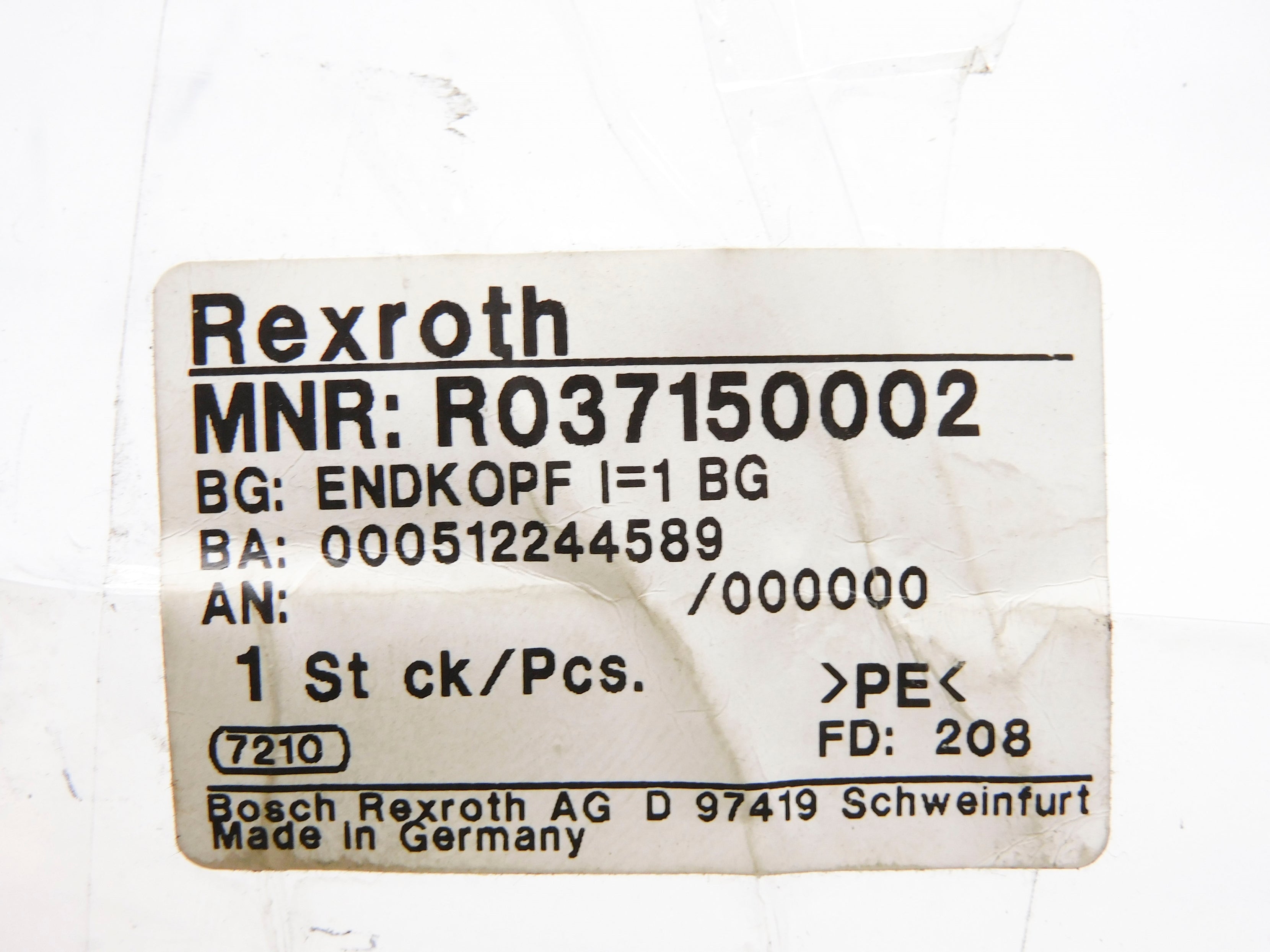 REXROTH R037150002 NSNP