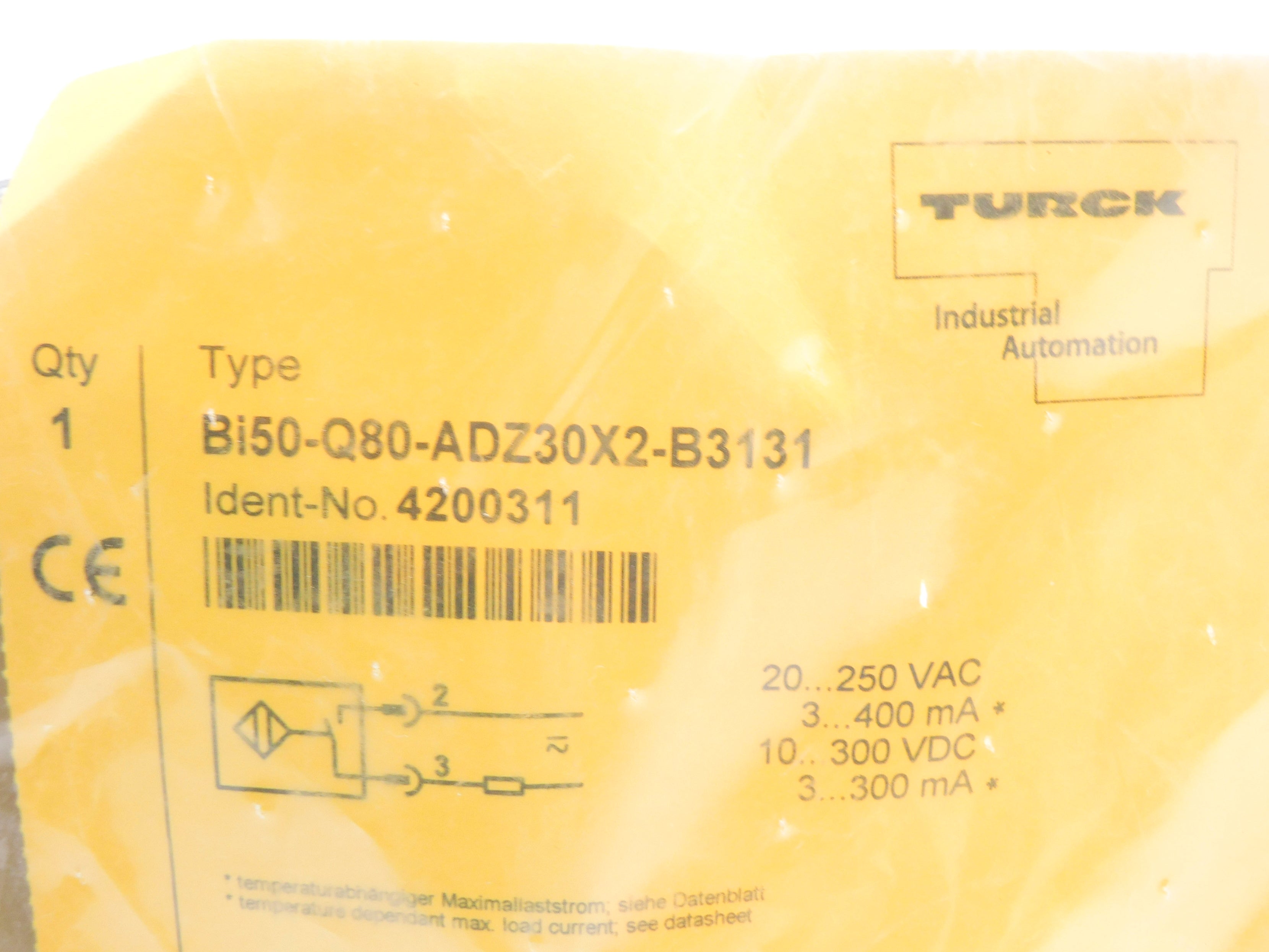 TURCK Bi50-Q80-ADZ30X2-B3131 NSMP