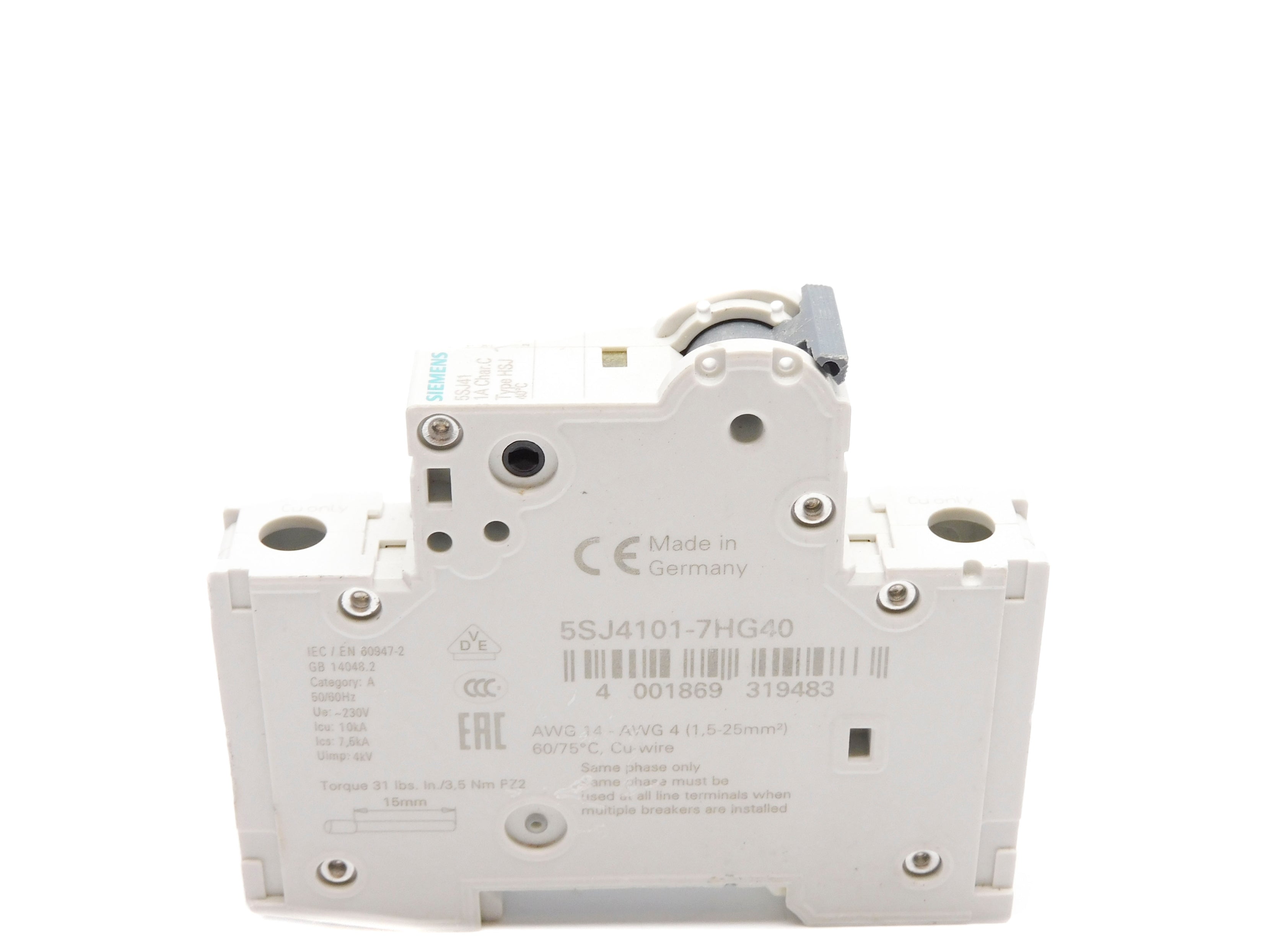 SIEMENS 5SJ4101-7HG40 1A 230V NSNP