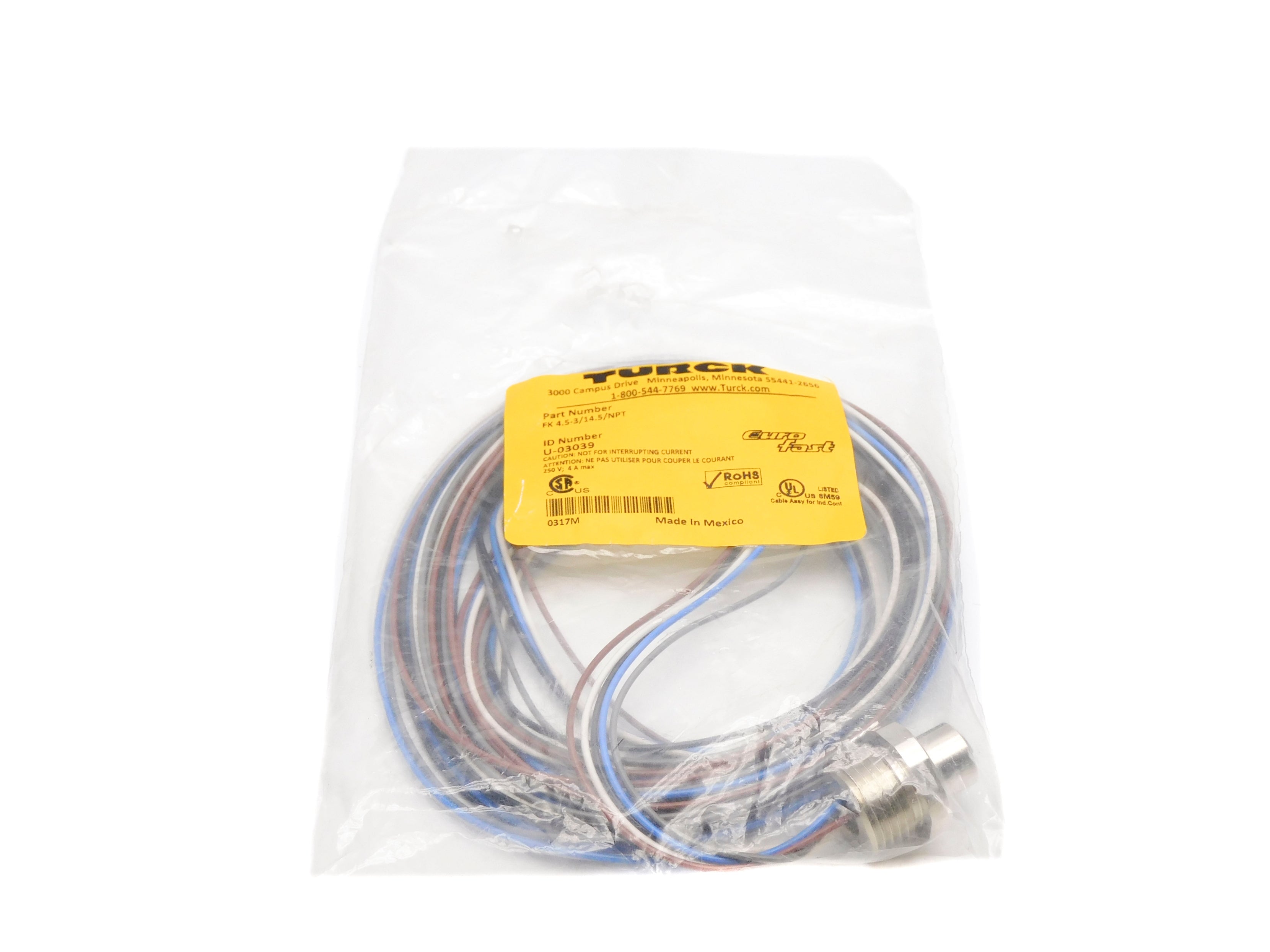 TURCK FK4.5-3/14.5/NPT NSMP
