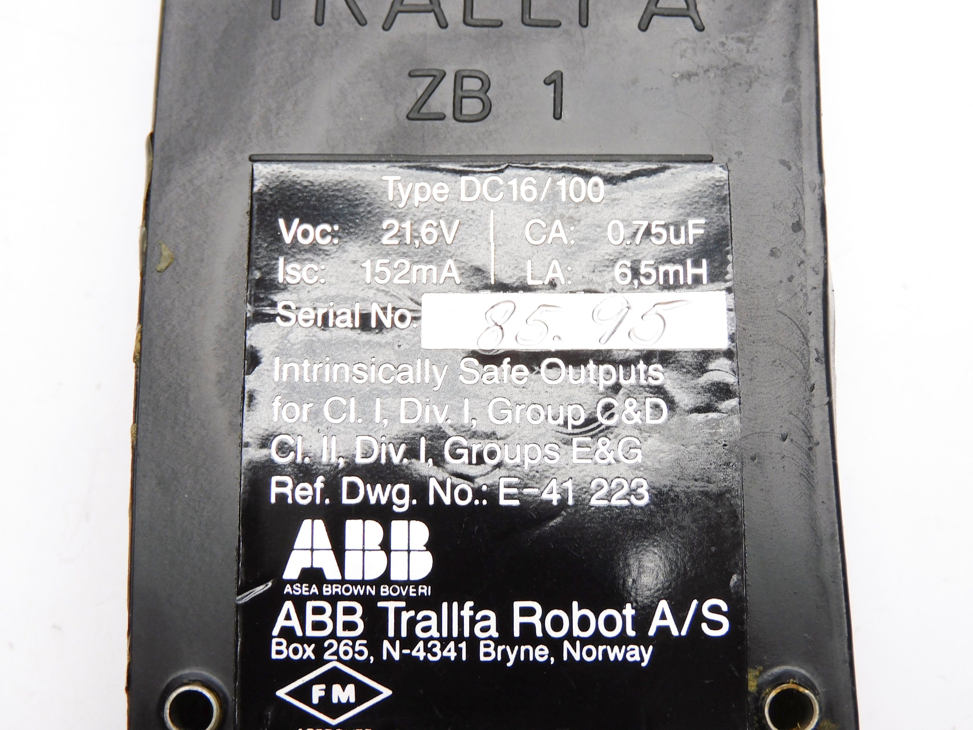 ABB DC16/100 (AS PICTURED) UNMP