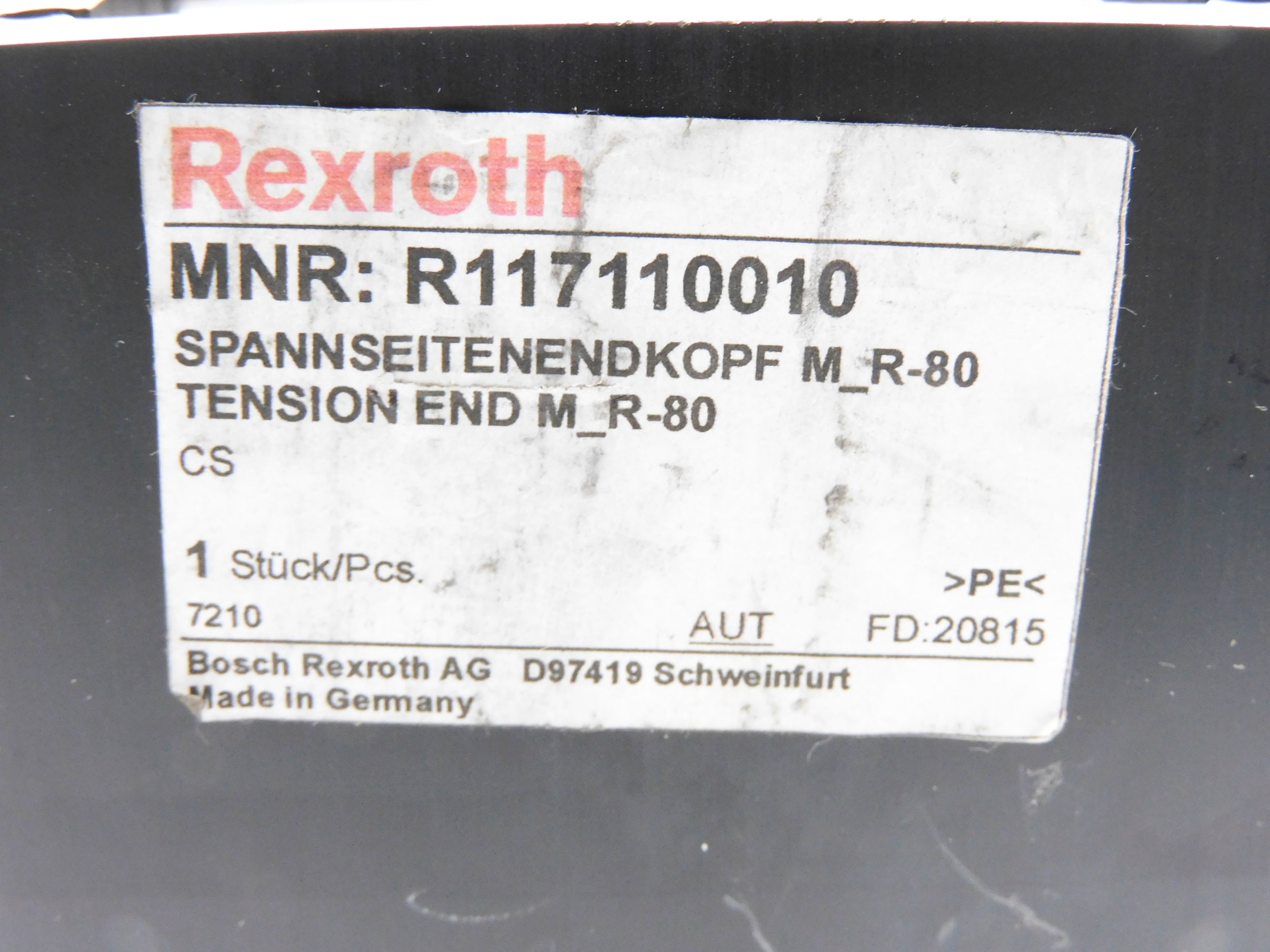 REXROTH R117110010 MR-80 NSNP