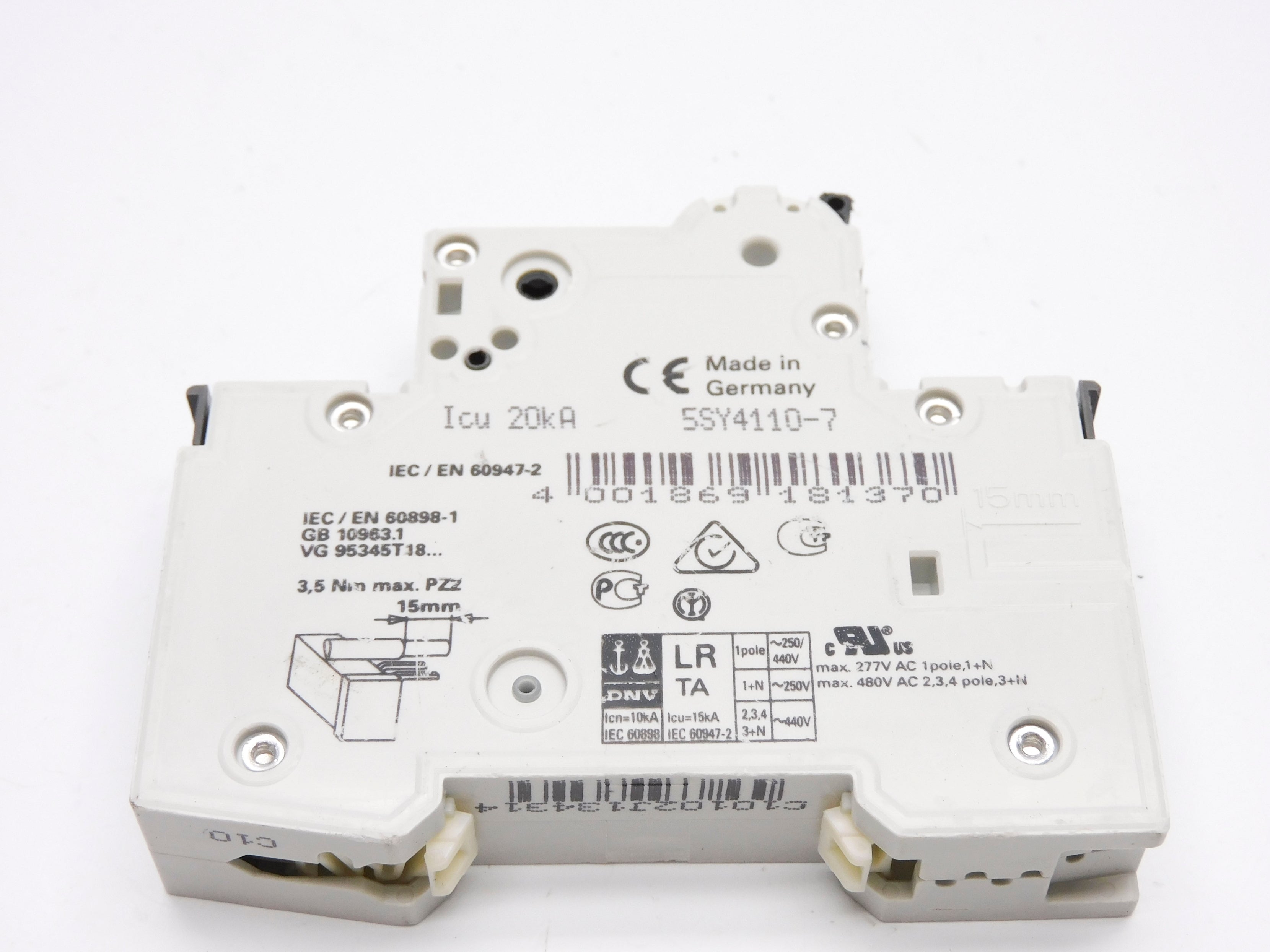 SIEMENS 5SY4110-7 230/400V 10A NSNP