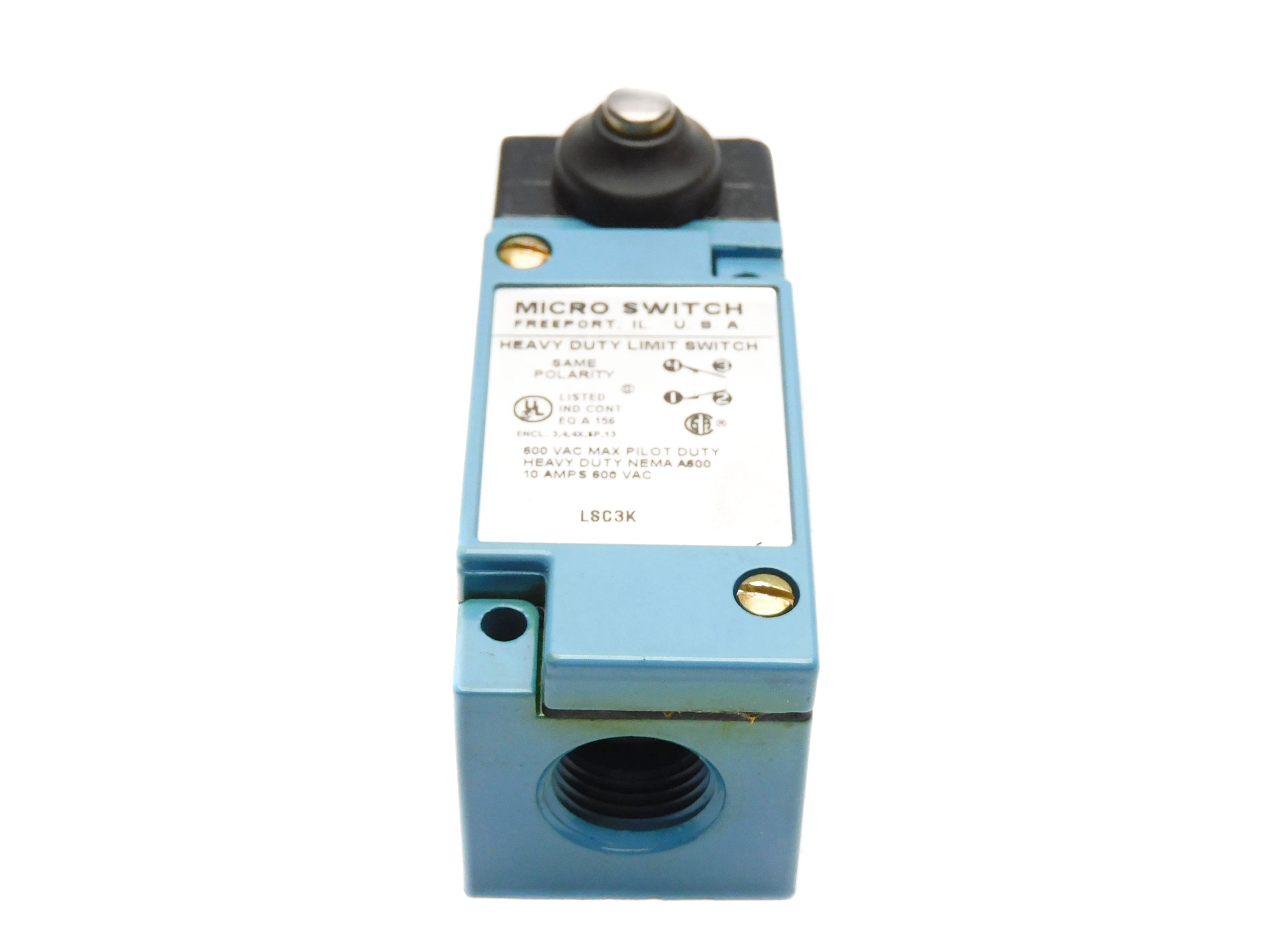 MICRO SWITCH LSC3K 600VAC 10A NSNP