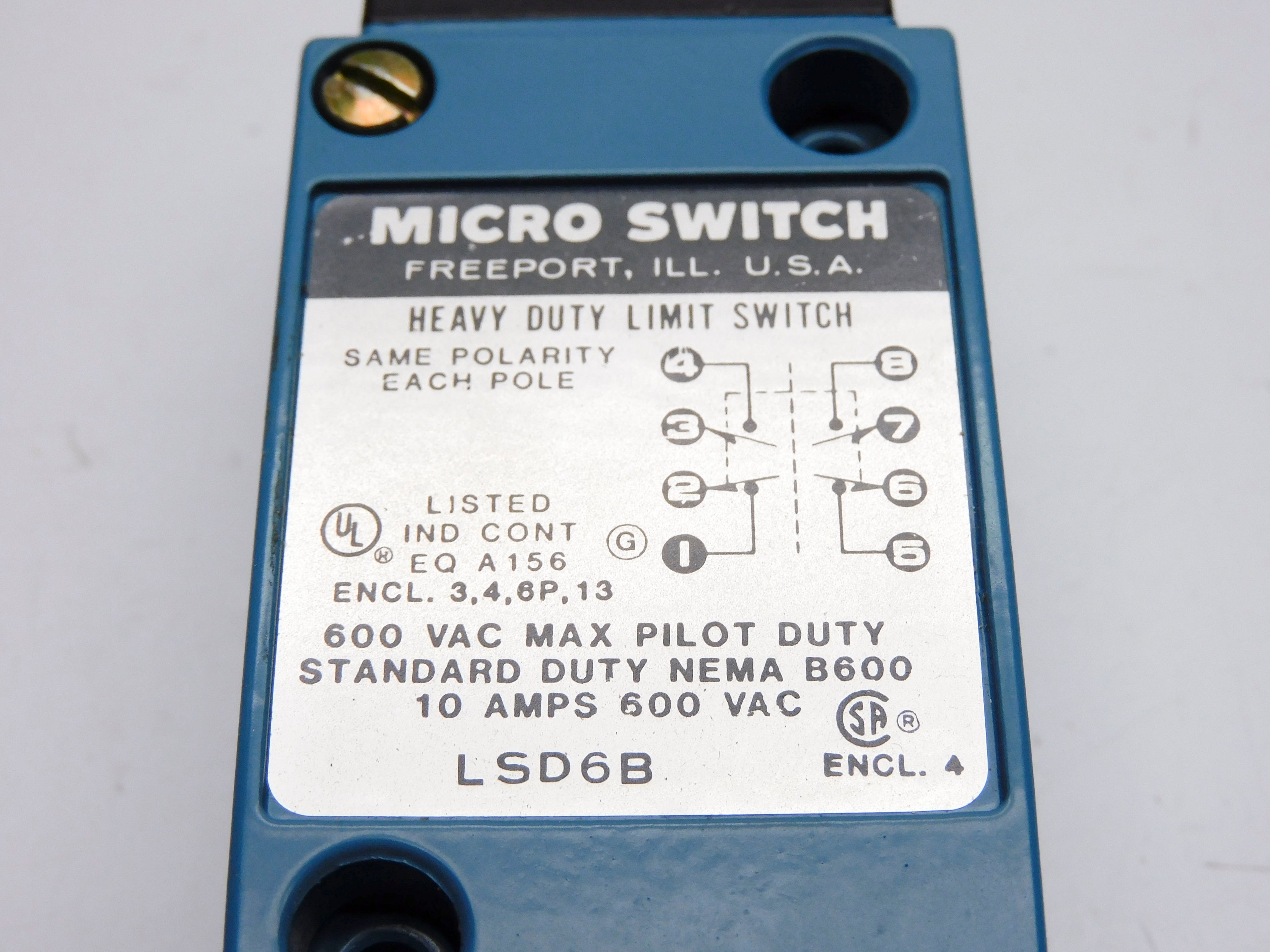 MICRO SWITCH LSD6B NSMP